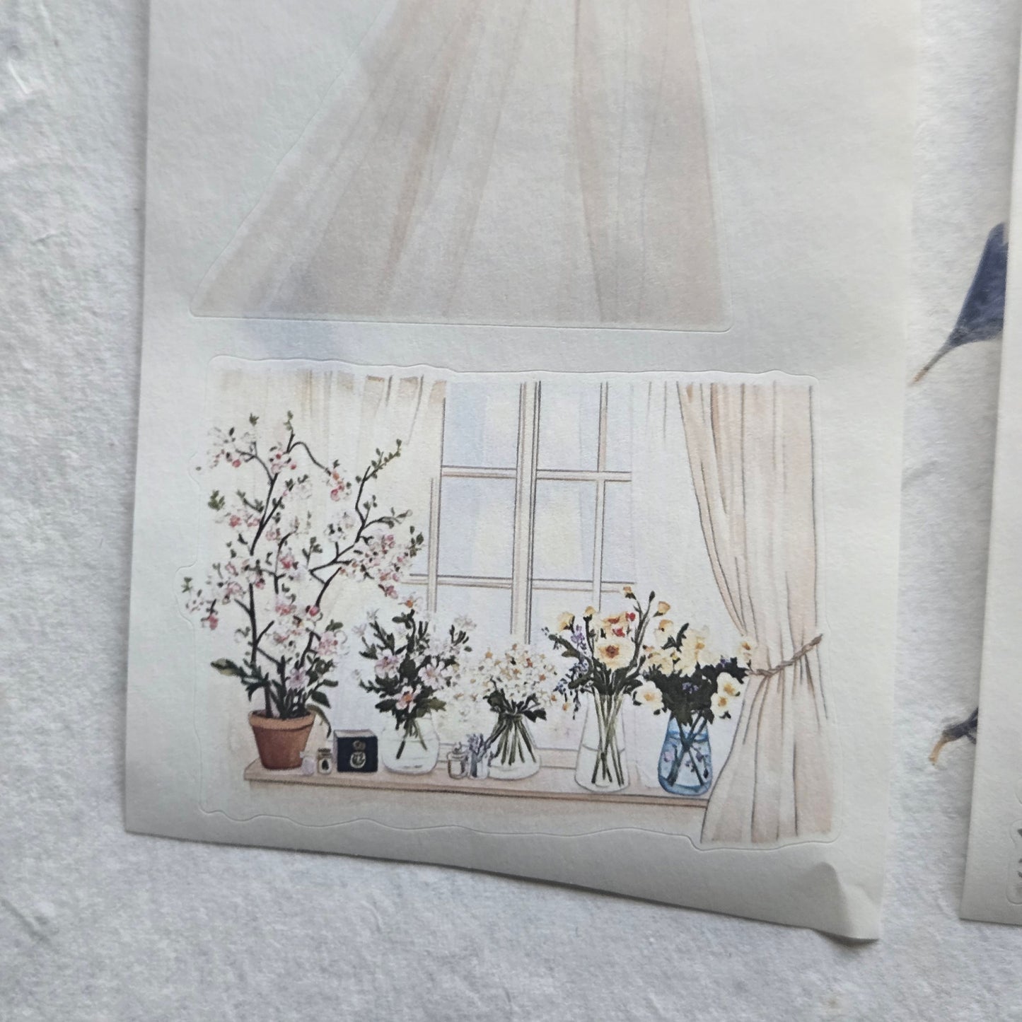 London Gifties Floral Notes of Lifestyle kiss-cut raised 3D gloss 7cm wide