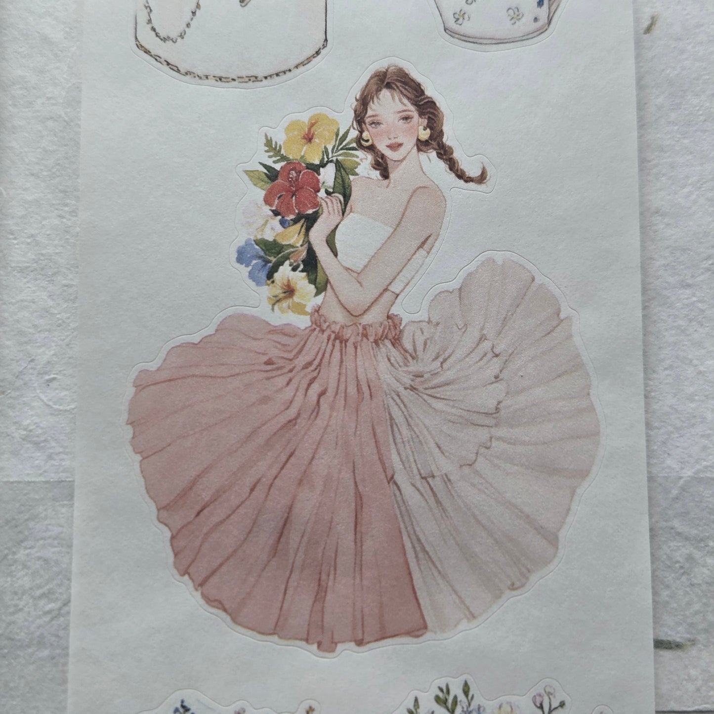 London Gifties Floral Notes of Lifestyle kiss-cut raised 3D gloss 7cm wide