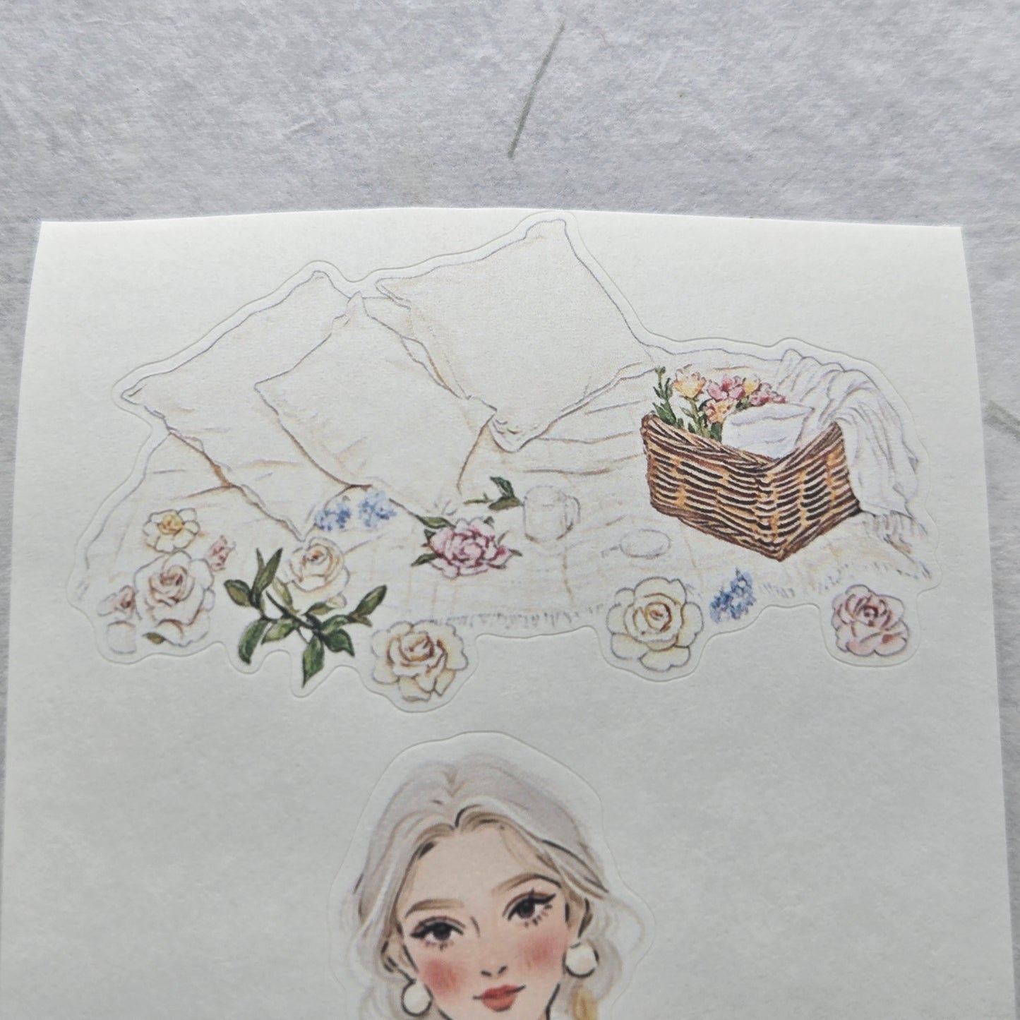 London Gifties Floral Notes of Lifestyle kiss-cut raised 3D gloss 7cm wide