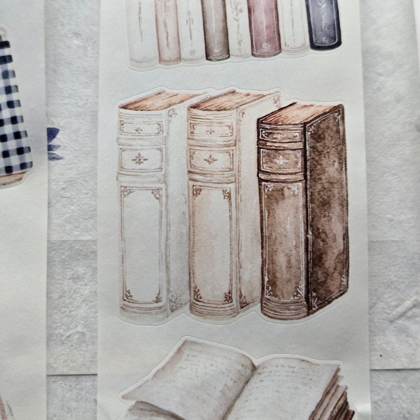 London Gifties One More Chapter WASHI kiss-cut raised 3D gloss 6cm wide