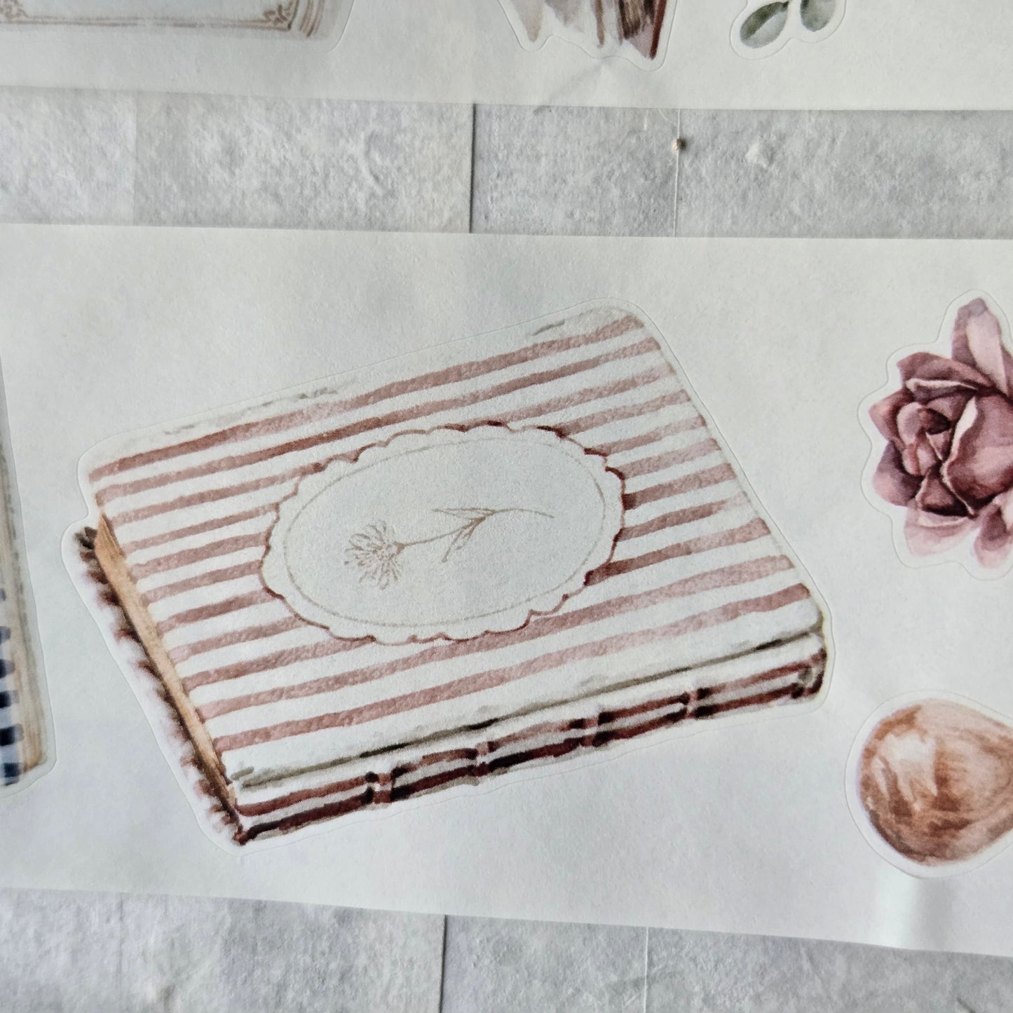 London Gifties One More Chapter WASHI kiss-cut raised 3D gloss 6cm wide