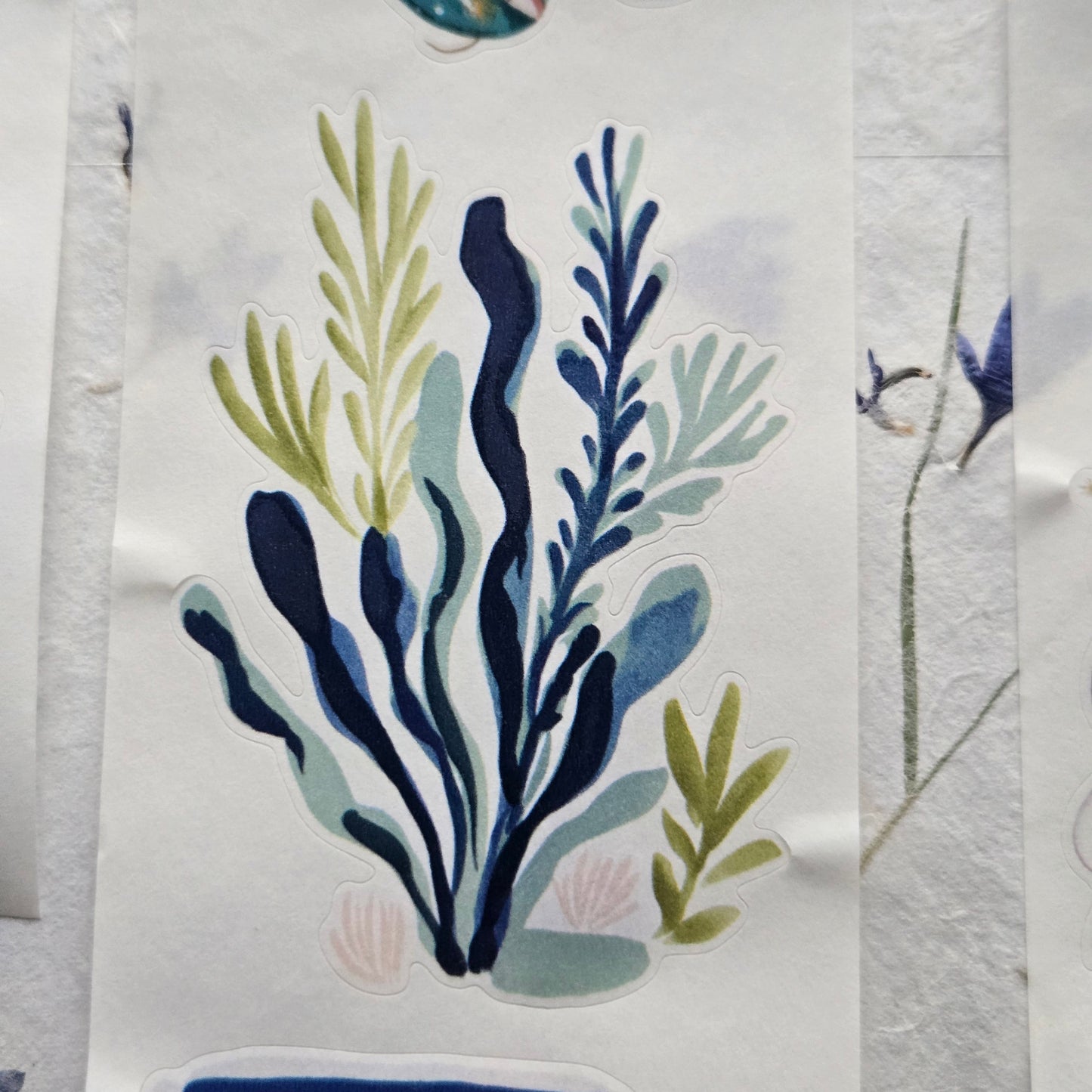 London Gifties Coastal Joys at the Beach Stamps kiss-cut raised 3D gloss 6cm wide