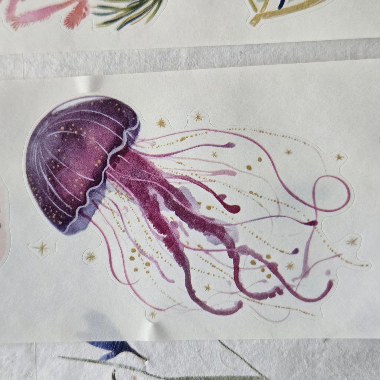 London Gifties Coastal Joys at the Beach Stamps kiss-cut raised 3D gloss 6cm wide