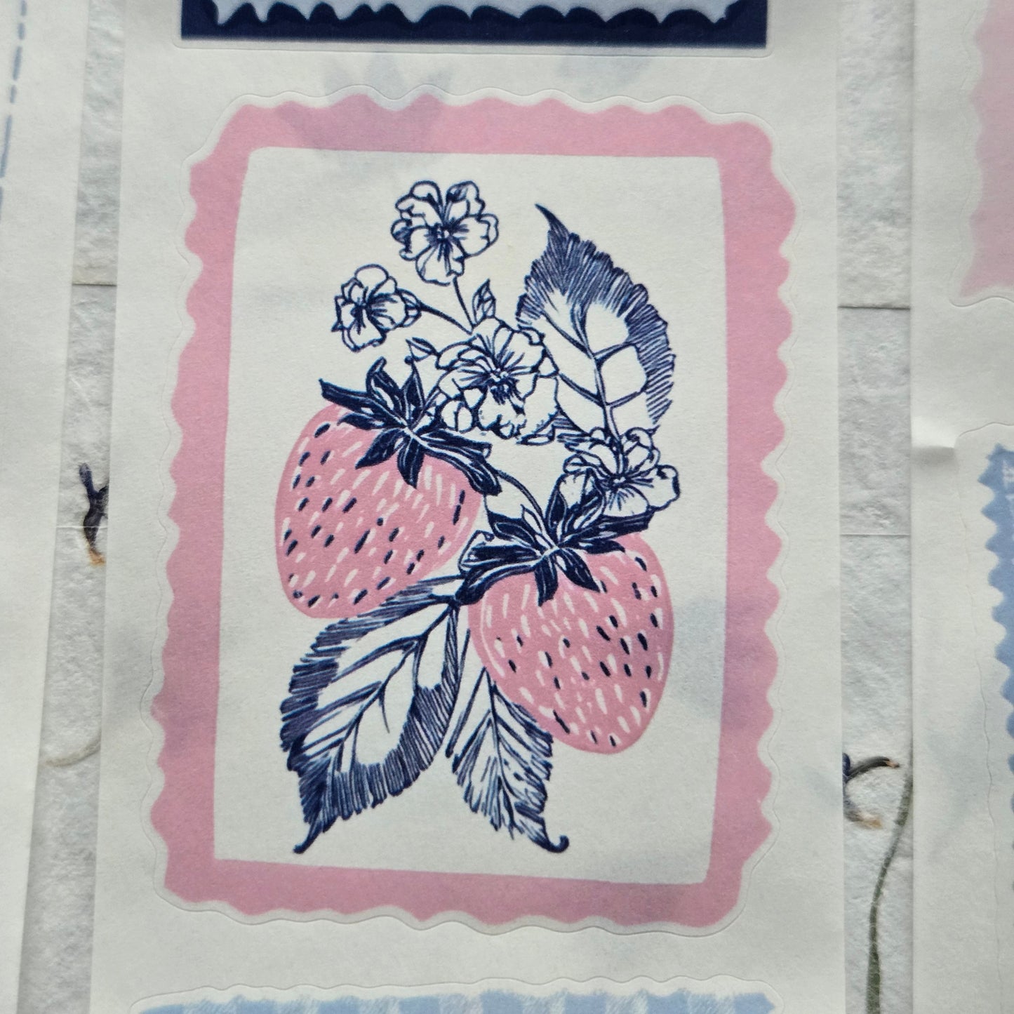 London Gifties Happy Little Stamps kiss-cut raised 3D gloss 6cm wide