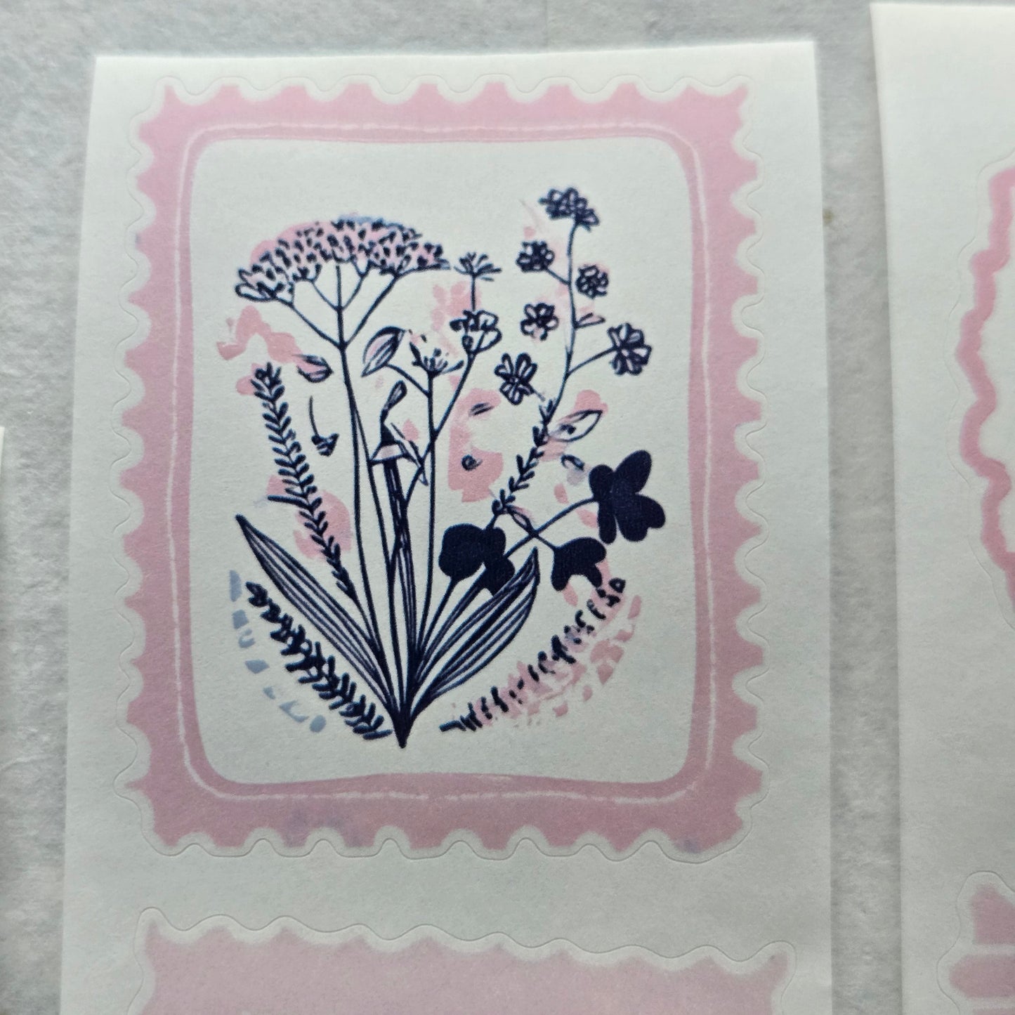 London Gifties Happy Little Stamps kiss-cut raised 3D gloss 6cm wide