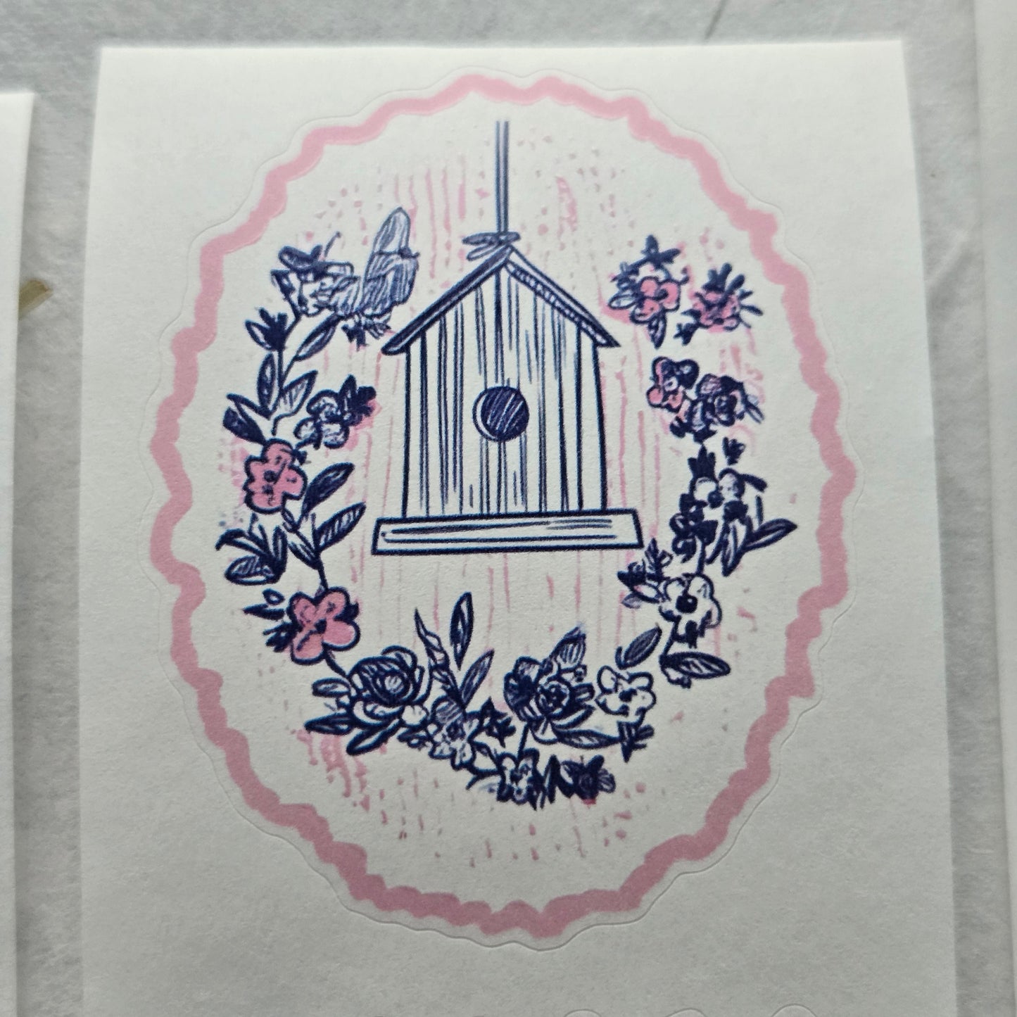 London Gifties Happy Little Stamps kiss-cut raised 3D gloss 6cm wide