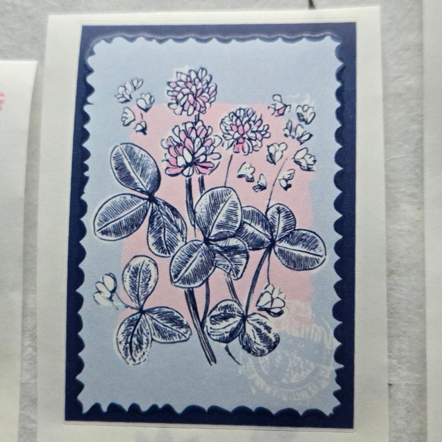 London Gifties Happy Little Stamps kiss-cut raised 3D gloss 6cm wide