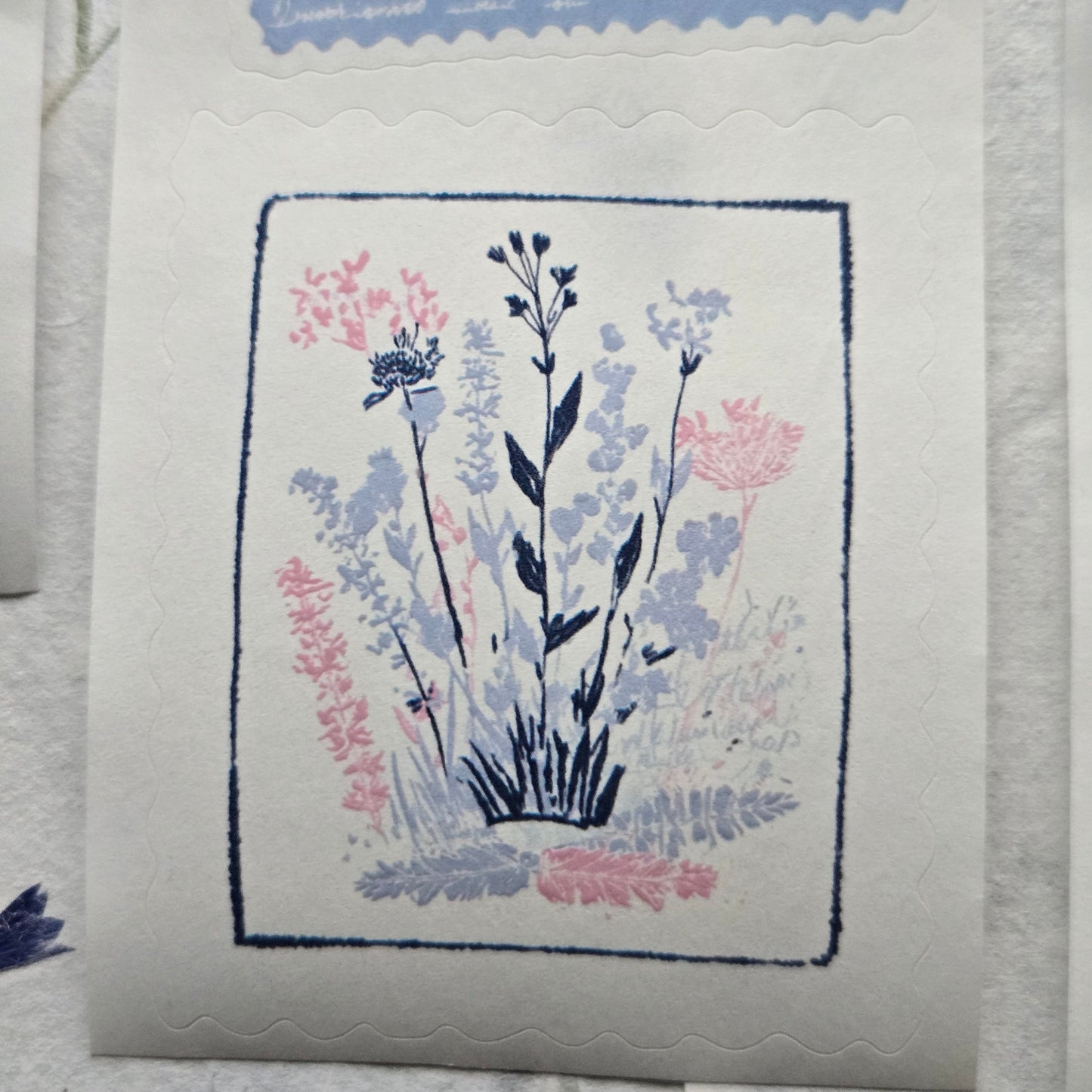 London Gifties Happy Little Stamps kiss-cut raised 3D gloss 6cm wide