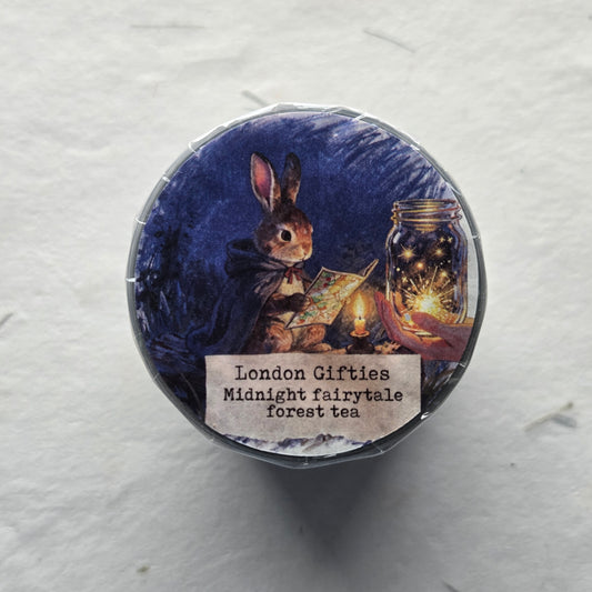 London Gifties Midnight Fairytale Forest Tea 6cm kiss cut PET tape