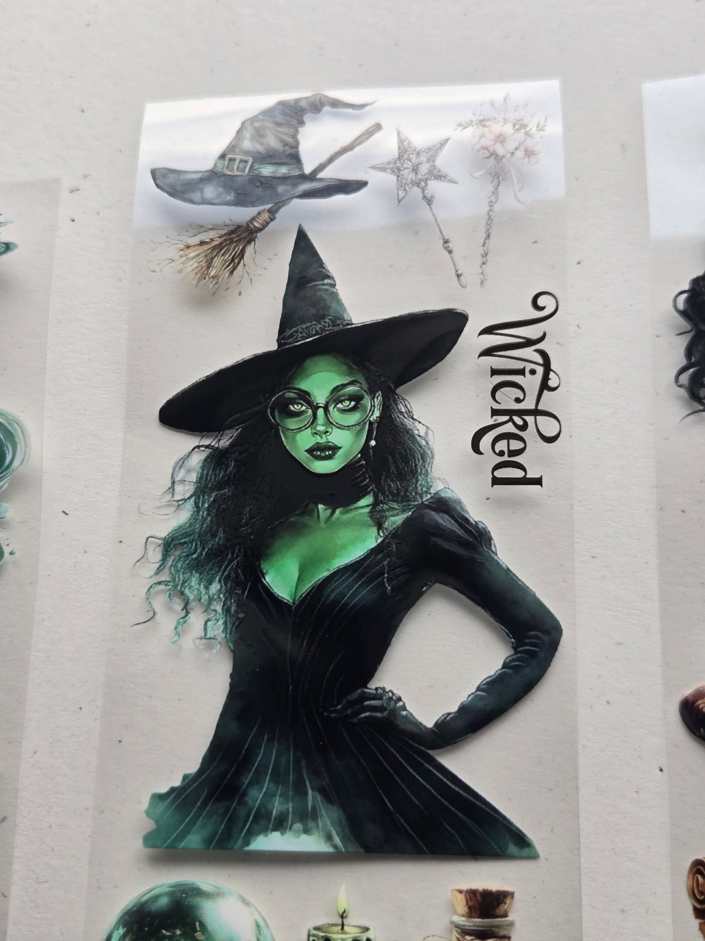 Emerald & Enchantment PET Tape – Witches of Oz Fantasy (7cm)