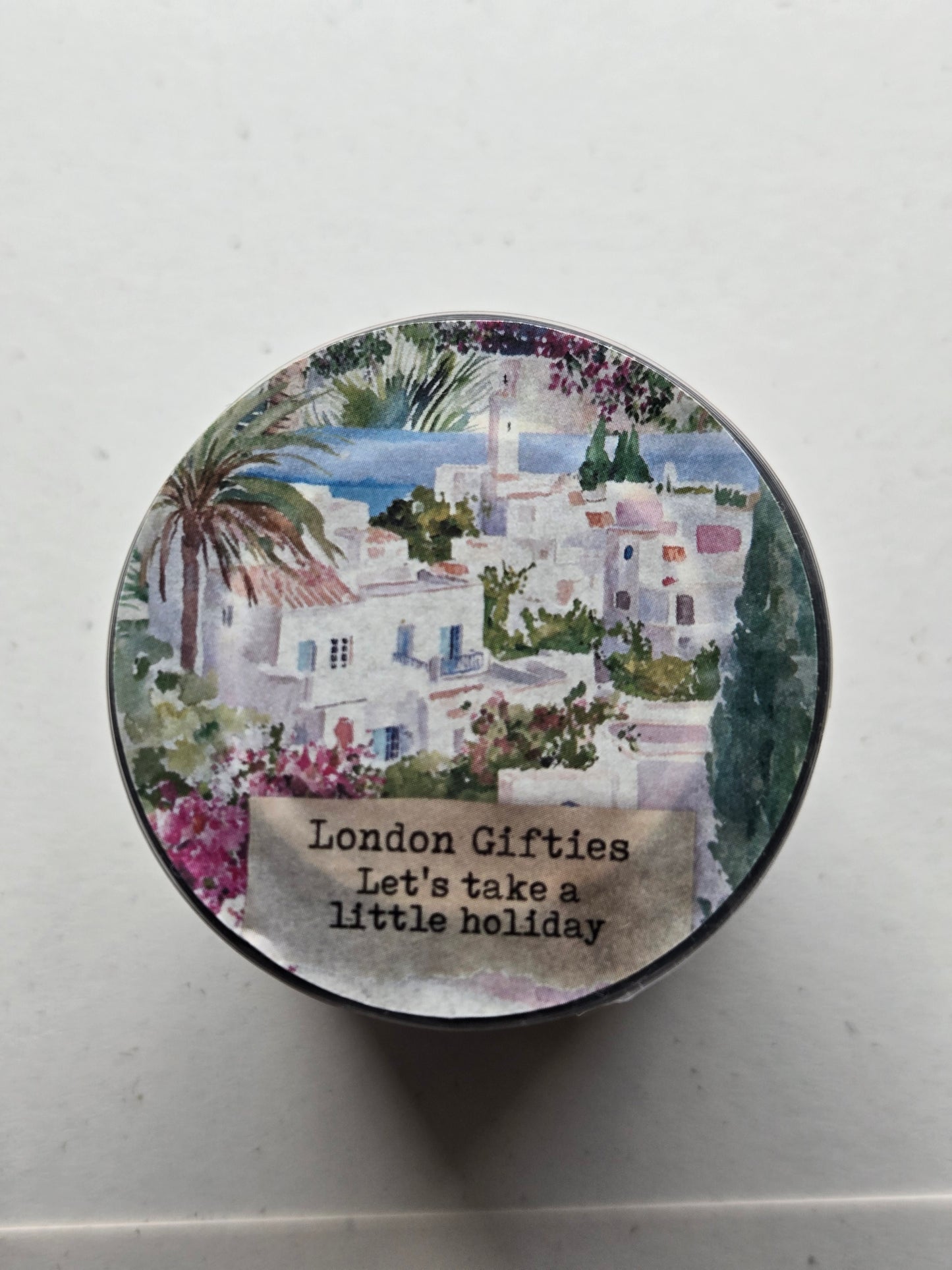 London Gifties Let's Take a Holiday 6cm kiss cut PET tape