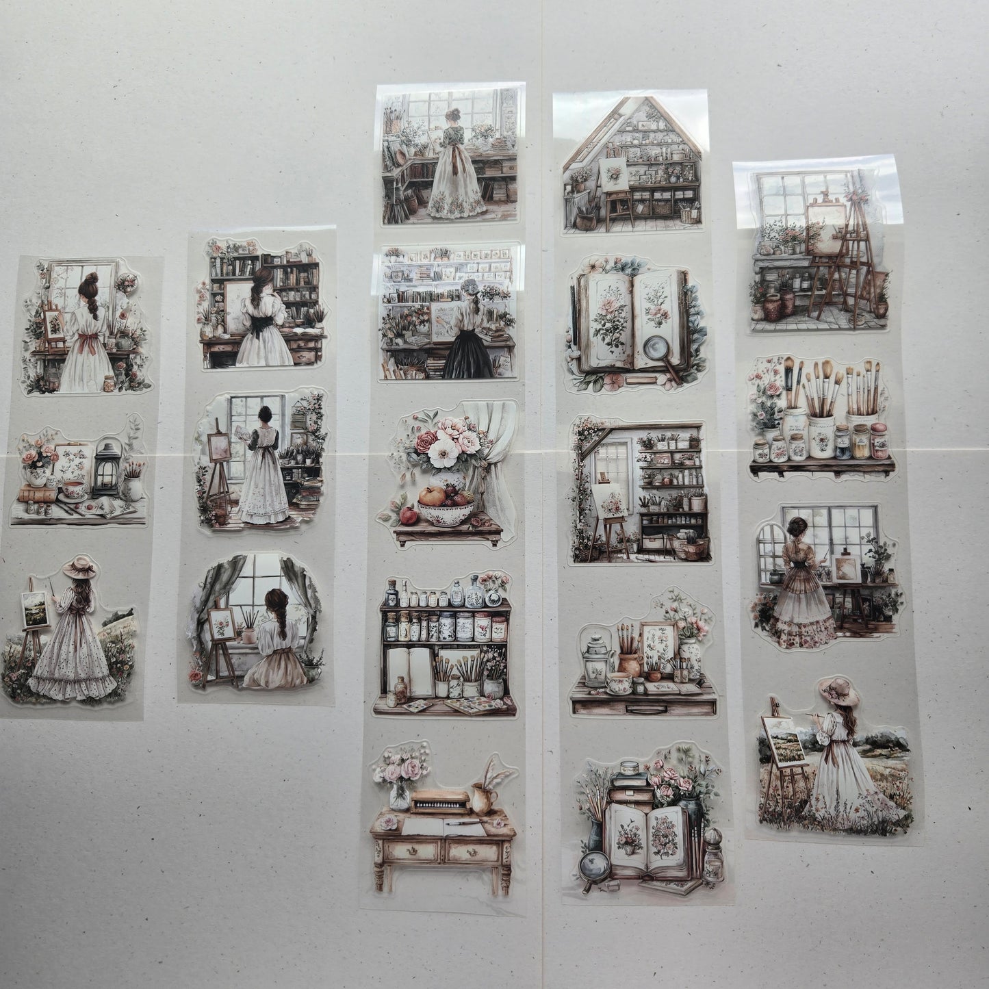 London Gifties Romantic Artist's Life 6cm kiss cut PET tape