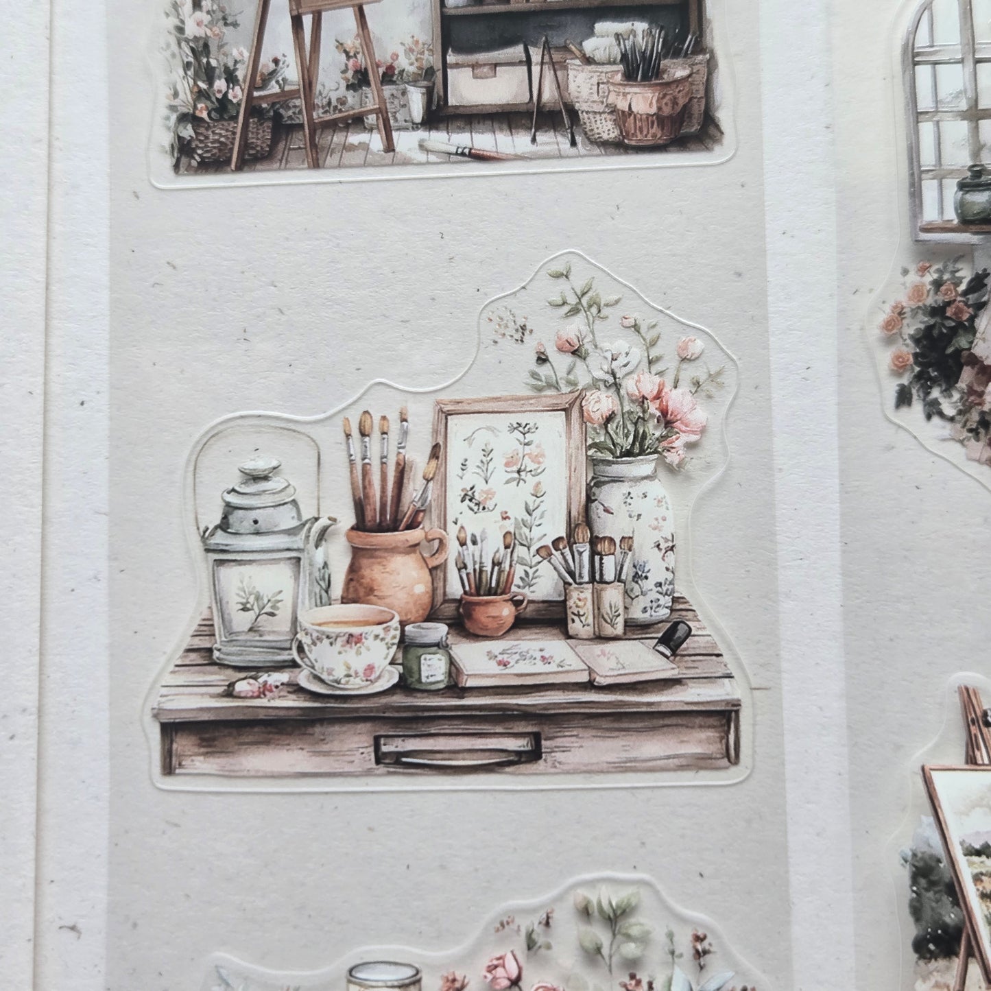 London Gifties Romantic Artist's Life 6cm kiss cut PET tape