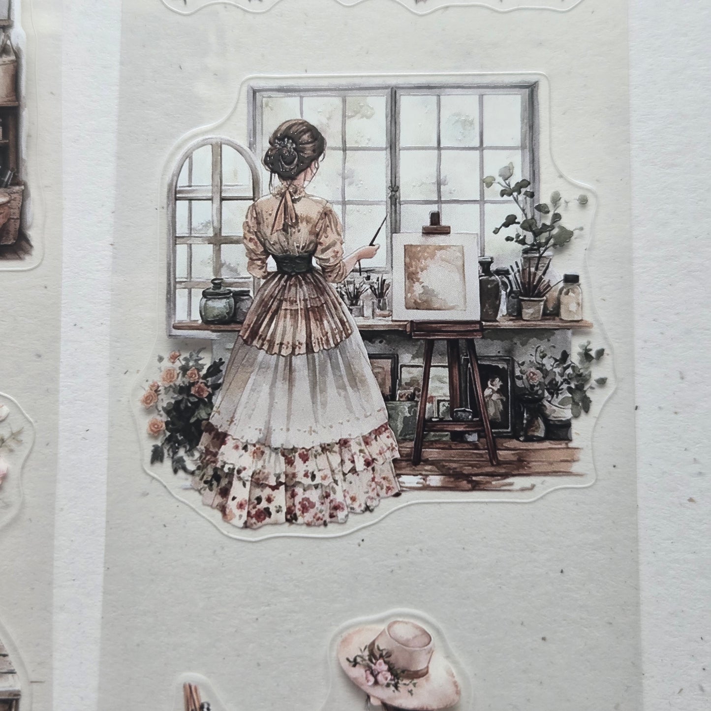 London Gifties Romantic Artist's Life 6cm kiss cut PET tape