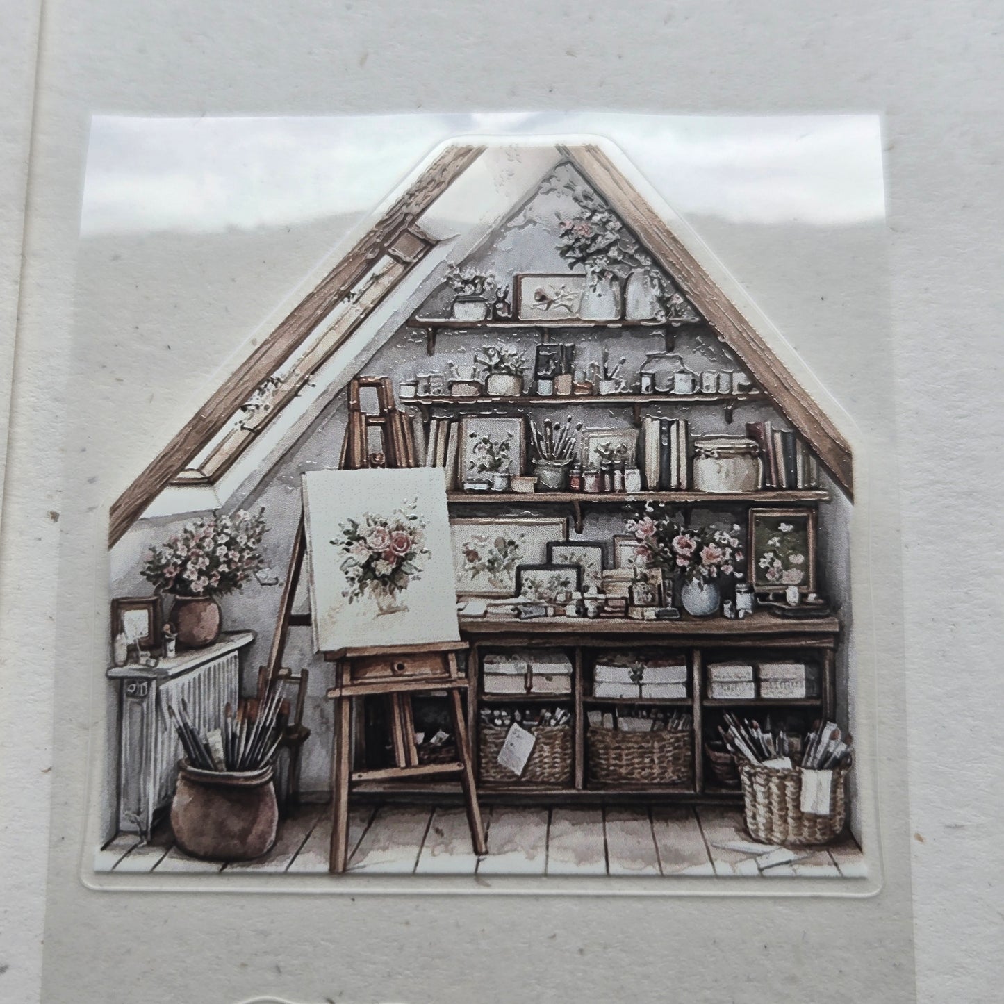 London Gifties Romantic Artist's Life 6cm kiss cut PET tape