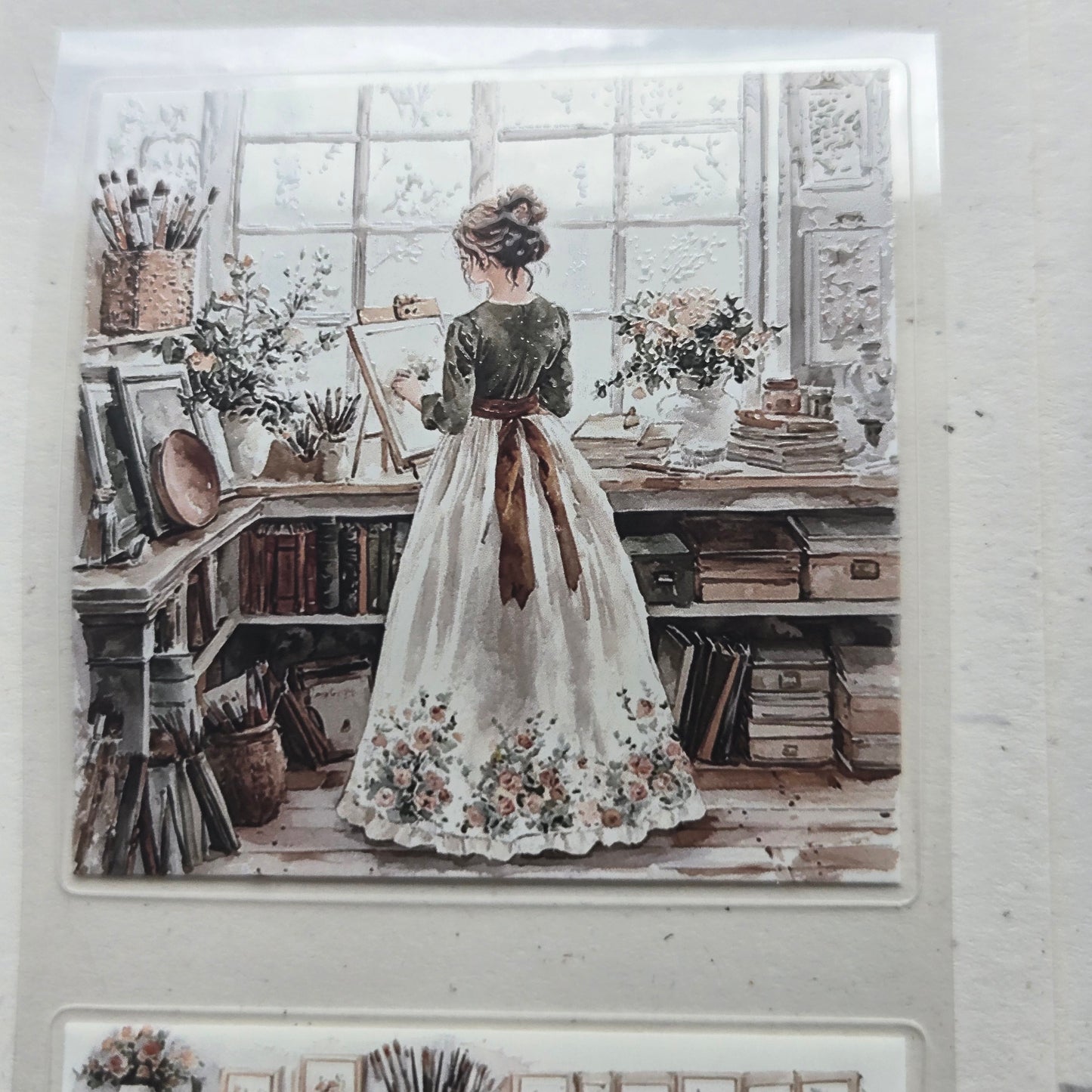 London Gifties Romantic Artist's Life 6cm kiss cut PET tape