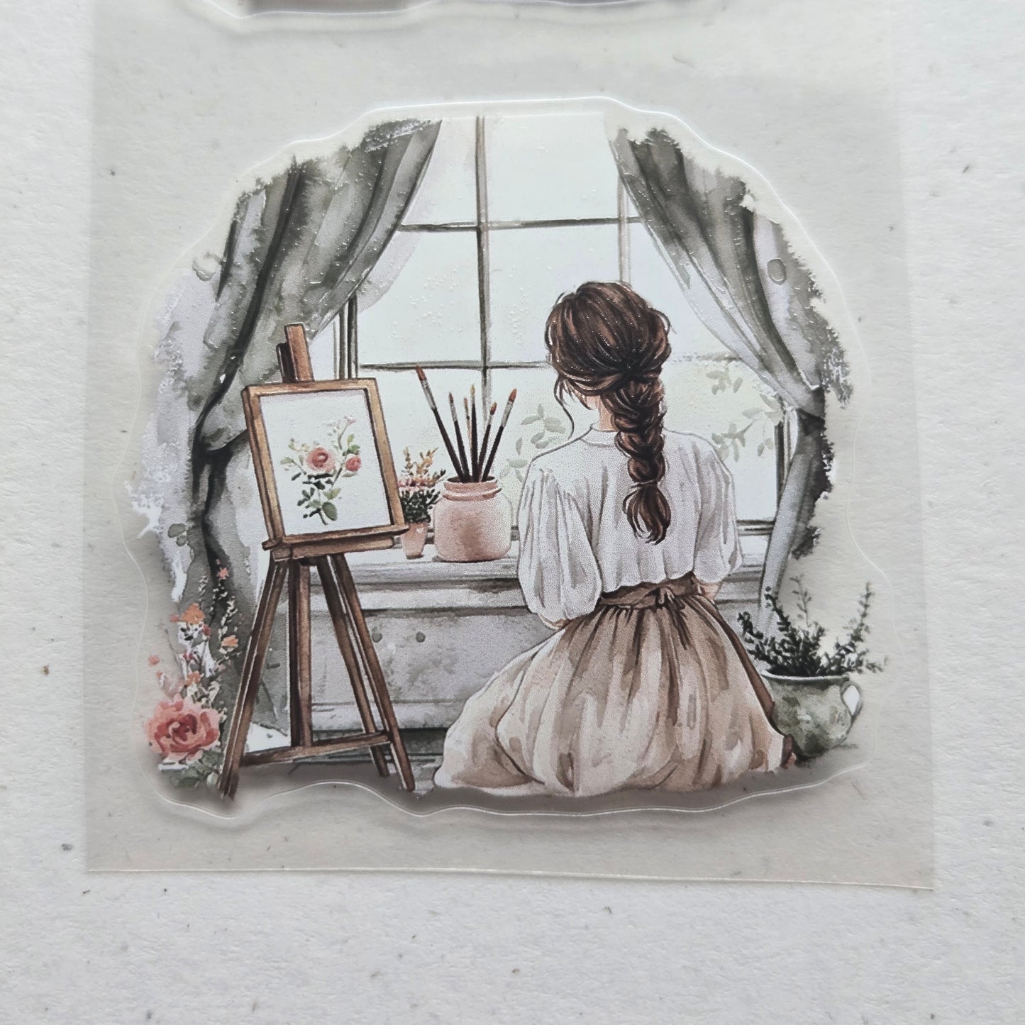 London Gifties Romantic Artist's Life 6cm kiss cut PET tape