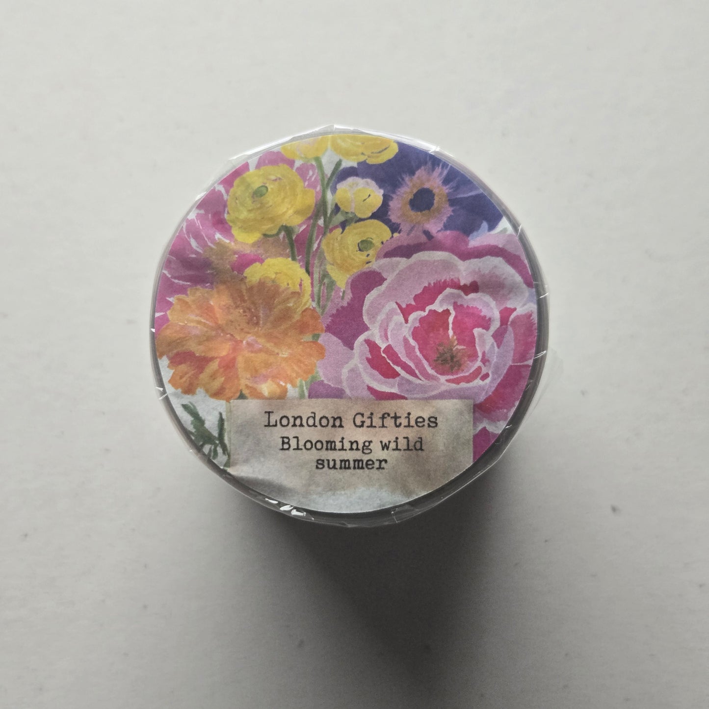 London Gifties Blooming Wild Summer 6cm Wide Kiss Cut Ink PET Tape