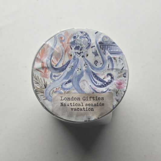 London Gifties Nautical Seaside Vacation 6cm Wide Kiss Cut Ink PET Tape