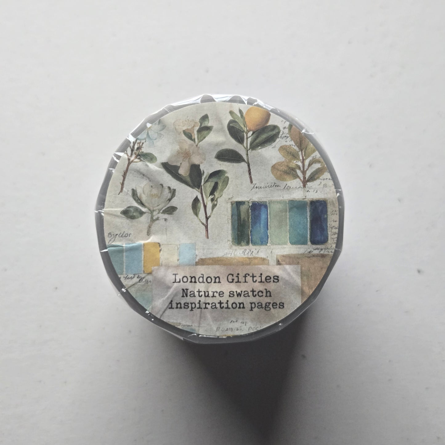 London Gifties Nature Swatch Inspiration Pages 6cm Wide Kiss Cut Ink PET Tape