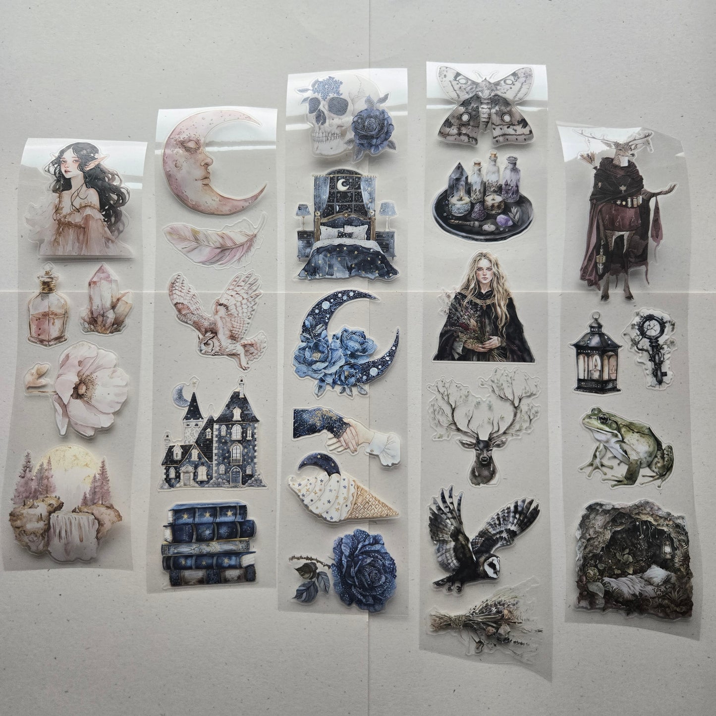 London Gifties Many Tales Of The Lunar Forest 6cm Wide Kiss Cut Ink PET Tape