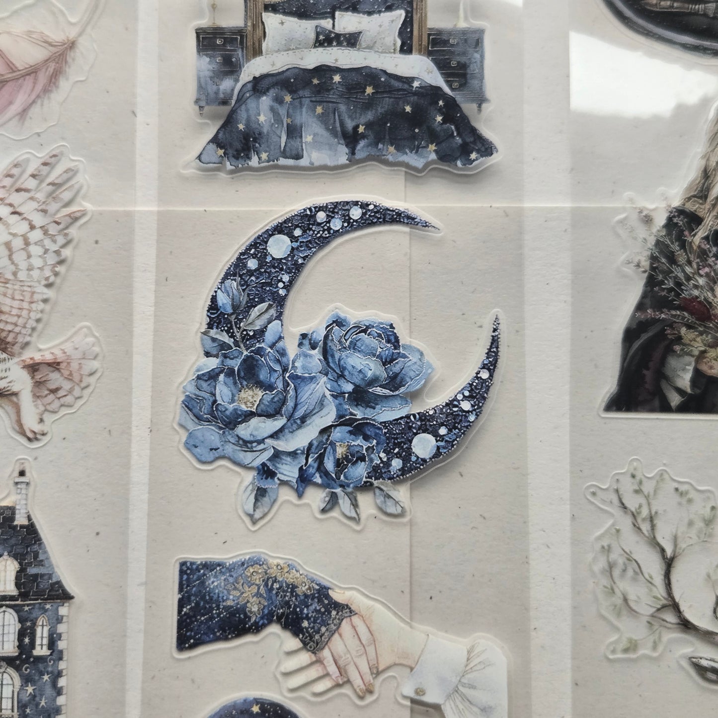 London Gifties Many Tales Of The Lunar Forest 6cm Wide Kiss Cut Ink PET Tape