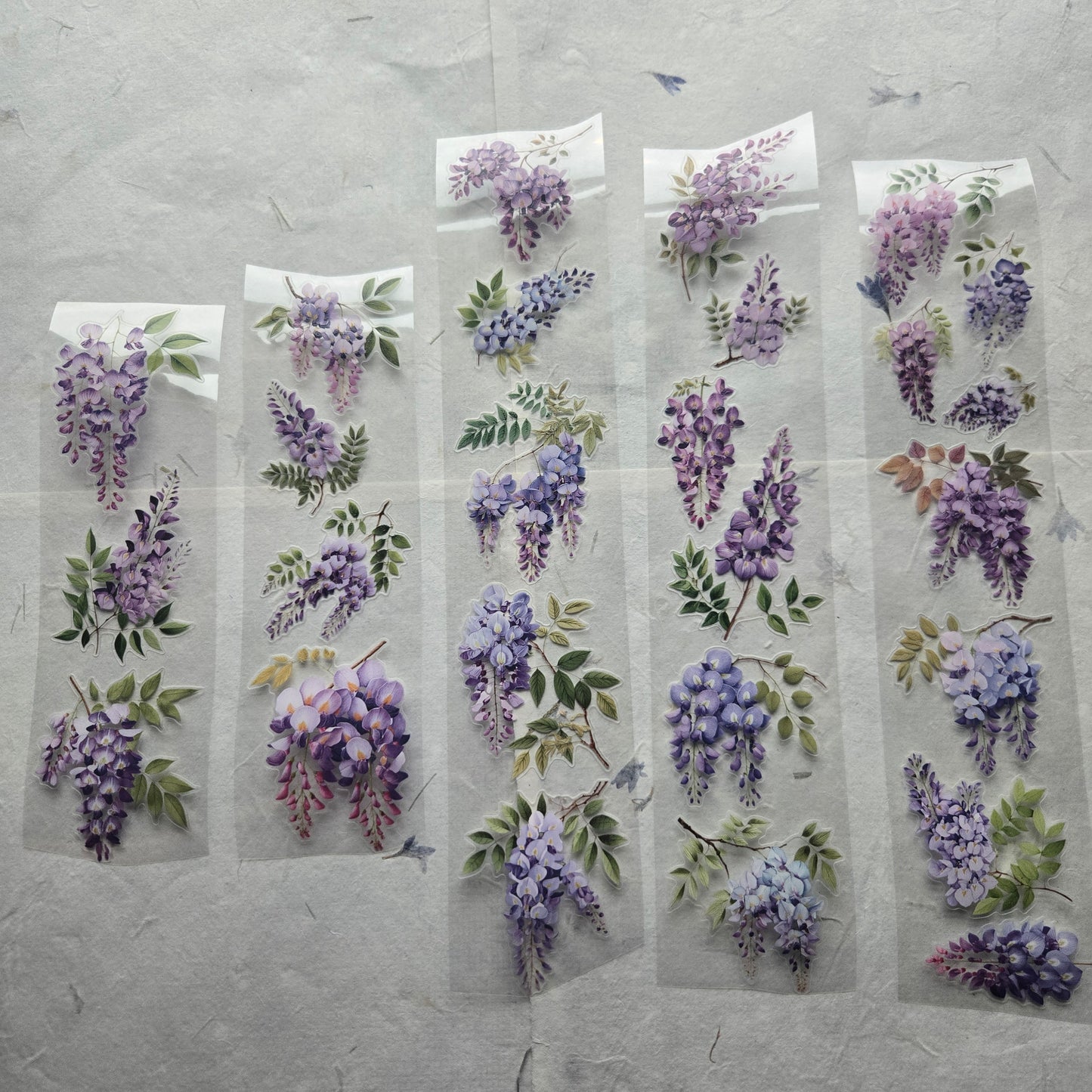 London Gifties English Countryside Wisteria 6cm Wide Kiss Cut Ink PET Tape