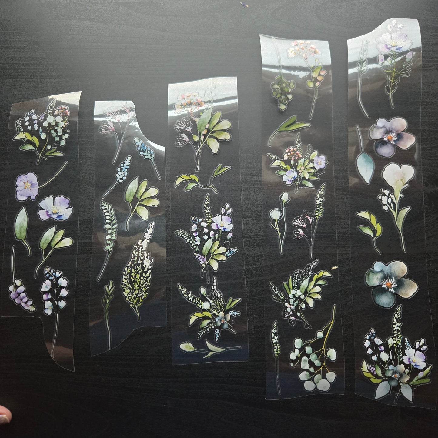 London Gifties English Wildflower Meadow 6cm Wide Kiss Cut Ink PET Tape