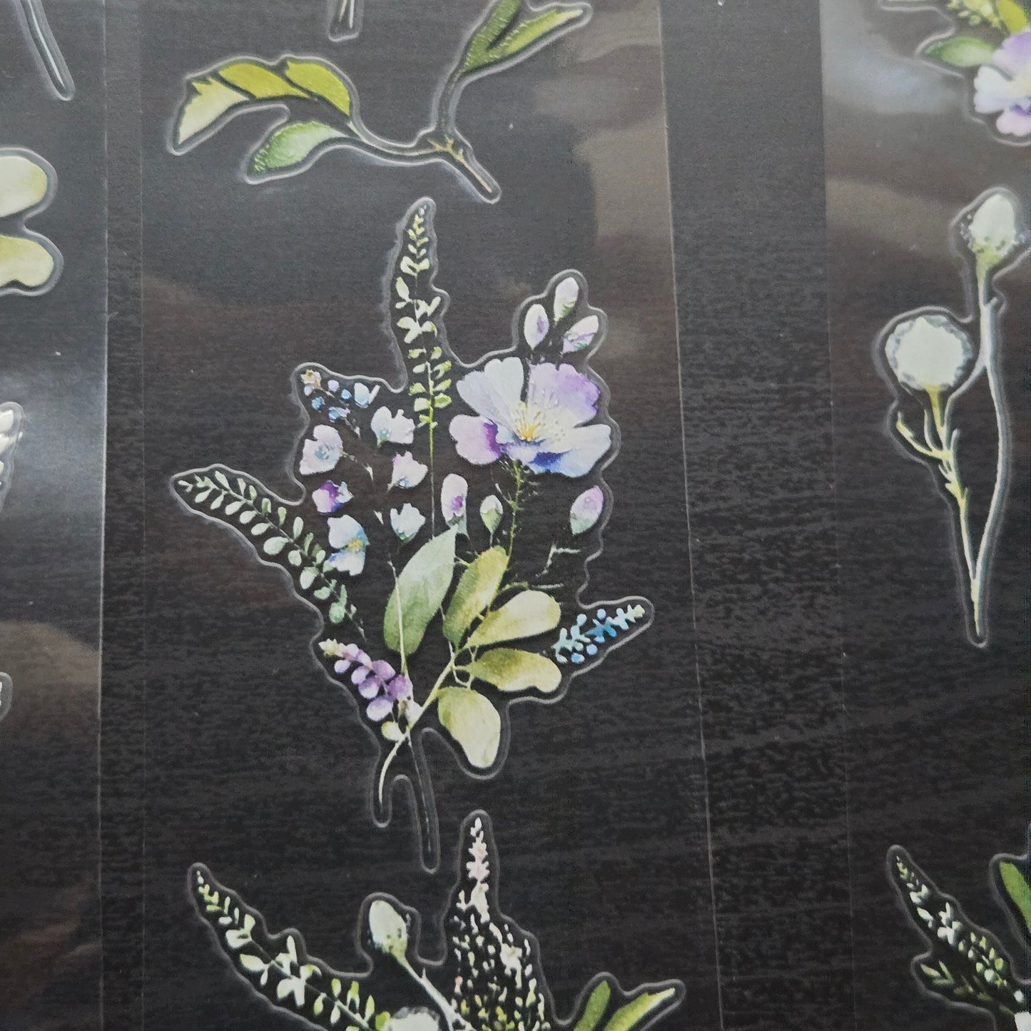 London Gifties English Wildflower Meadow 6cm Wide Kiss Cut Ink PET Tape