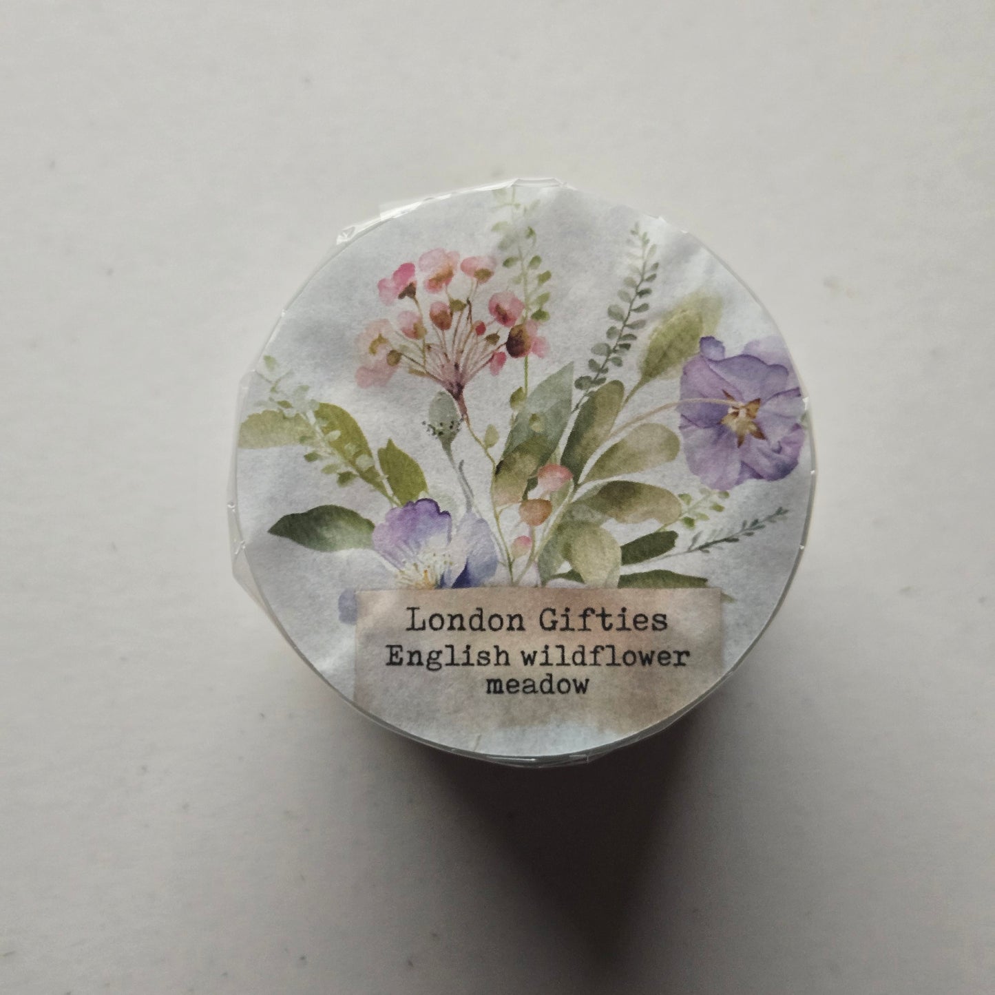 London Gifties English Wildflower Meadow 6cm Wide Kiss Cut Ink PET Tape