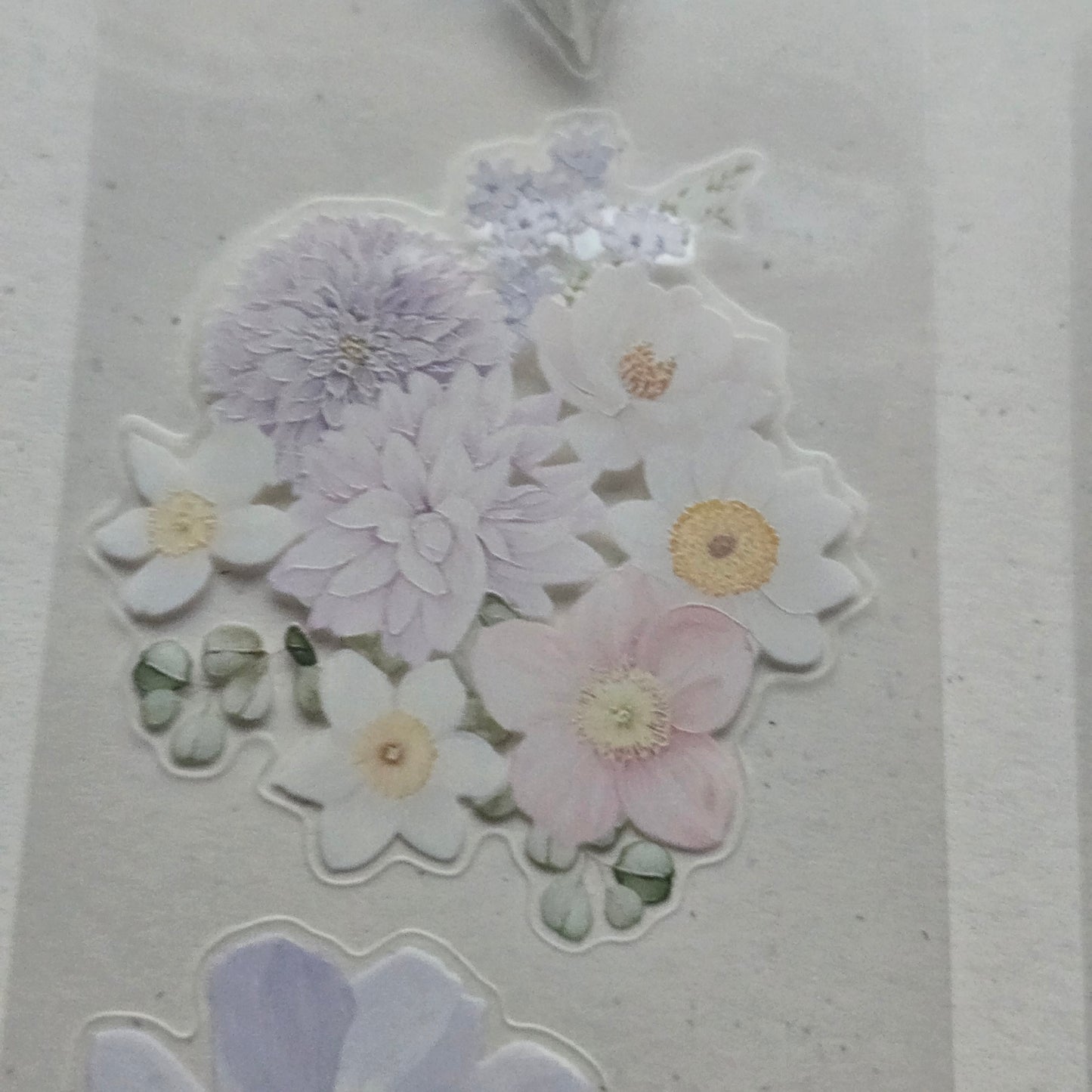 London Gifties Gentle Wild Meadow Blooms 6cm Wide Kiss Cut Ink PET Tape