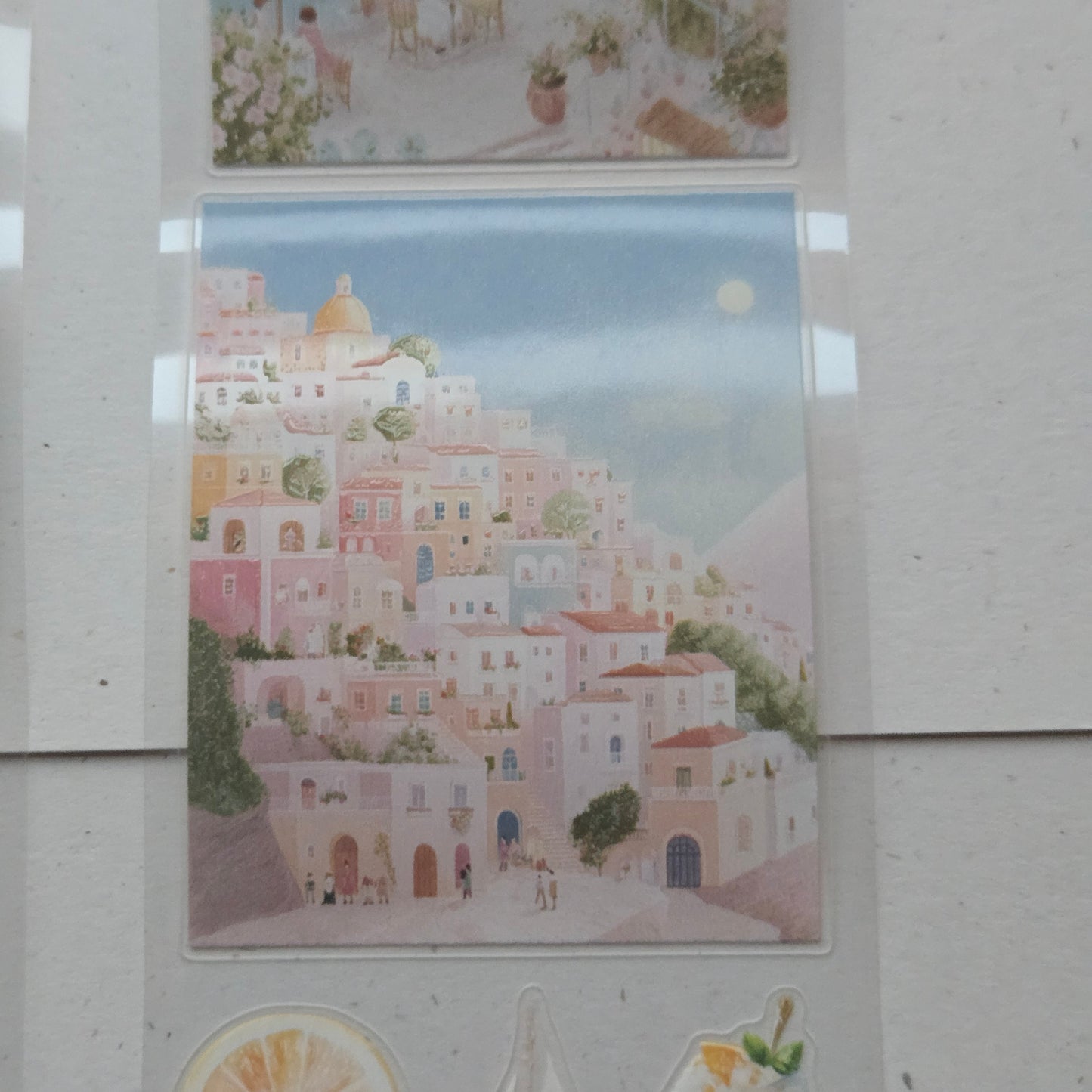 London Gifties Mediterranean Coastal Holiday Time 6cm Wide Kiss Cut Ink PET Tape