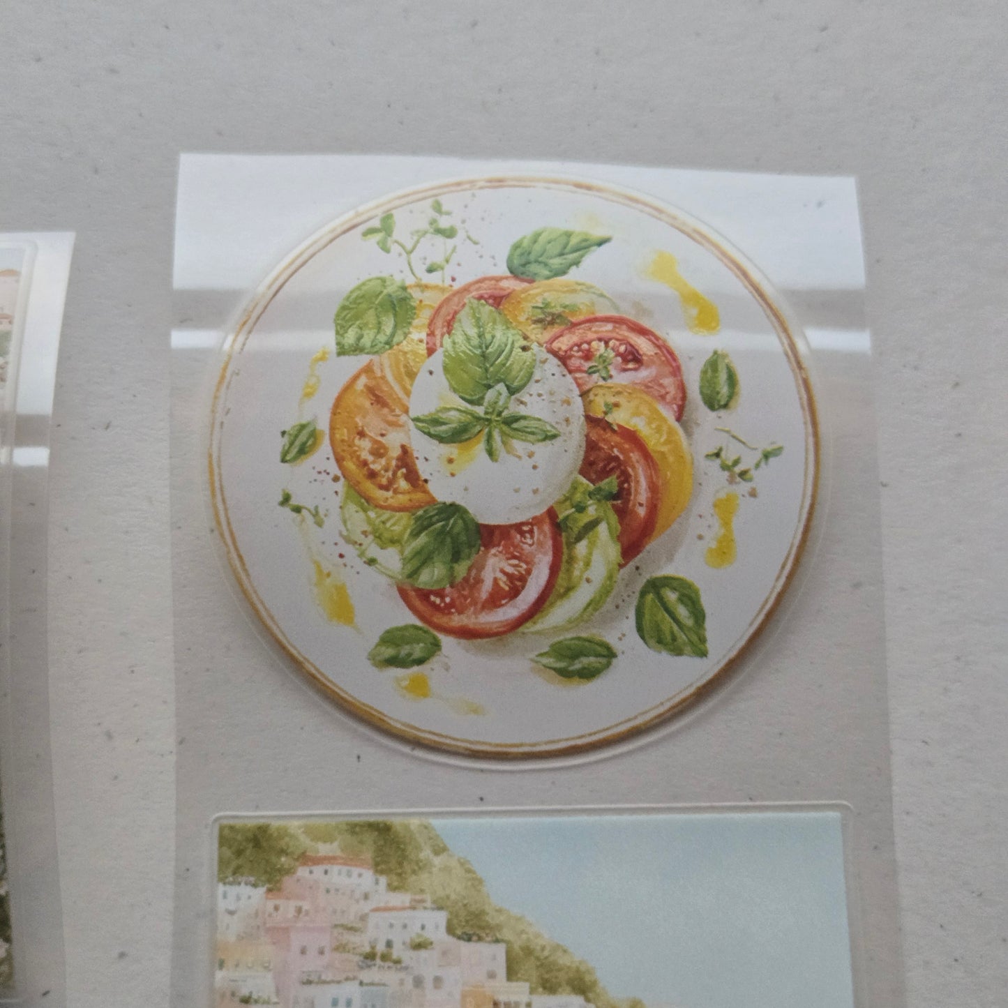 London Gifties Mediterranean Coastal Holiday Time 6cm Wide Kiss Cut Ink PET Tape