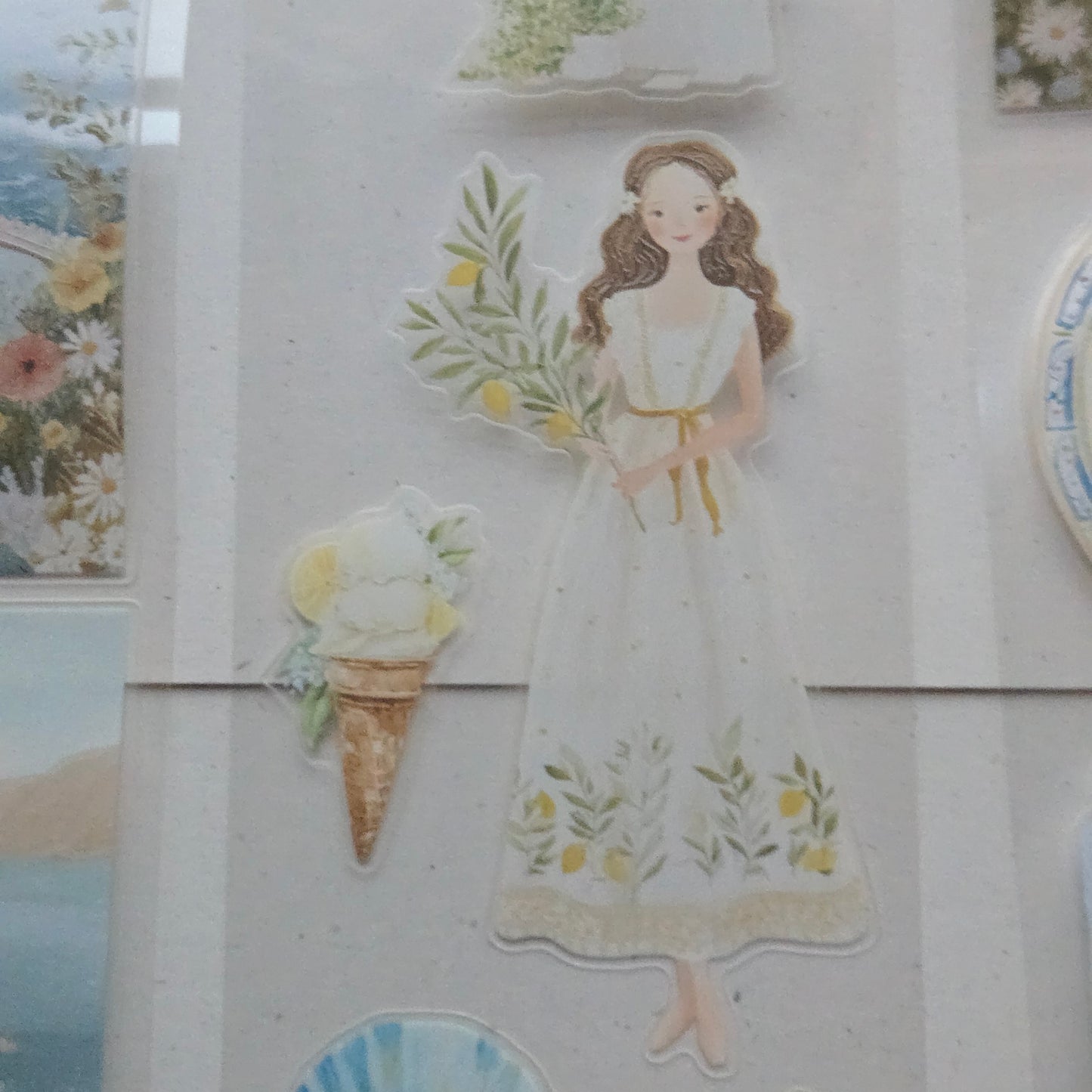 London Gifties Mediterranean Coastal Holiday Time 6cm Wide Kiss Cut Ink PET Tape