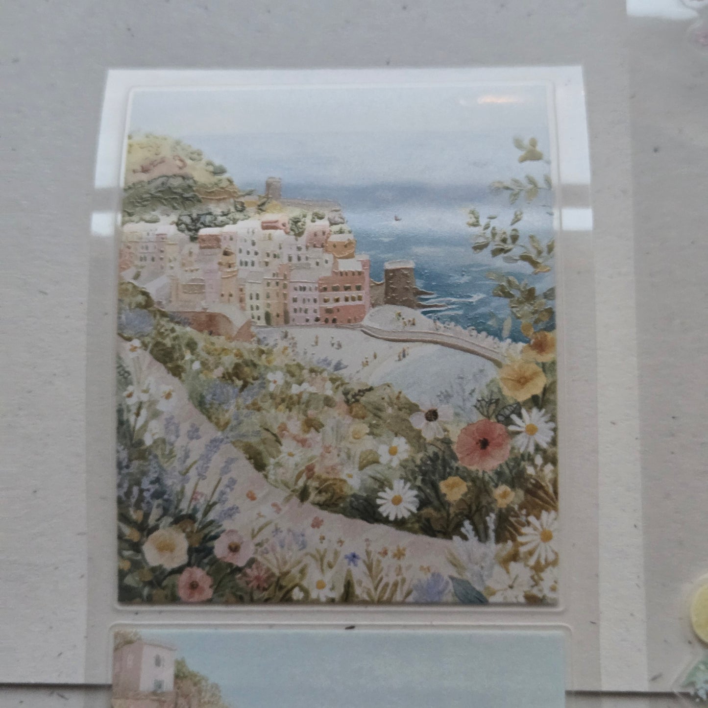 London Gifties Mediterranean Coastal Holiday Time 6cm Wide Kiss Cut Ink PET Tape
