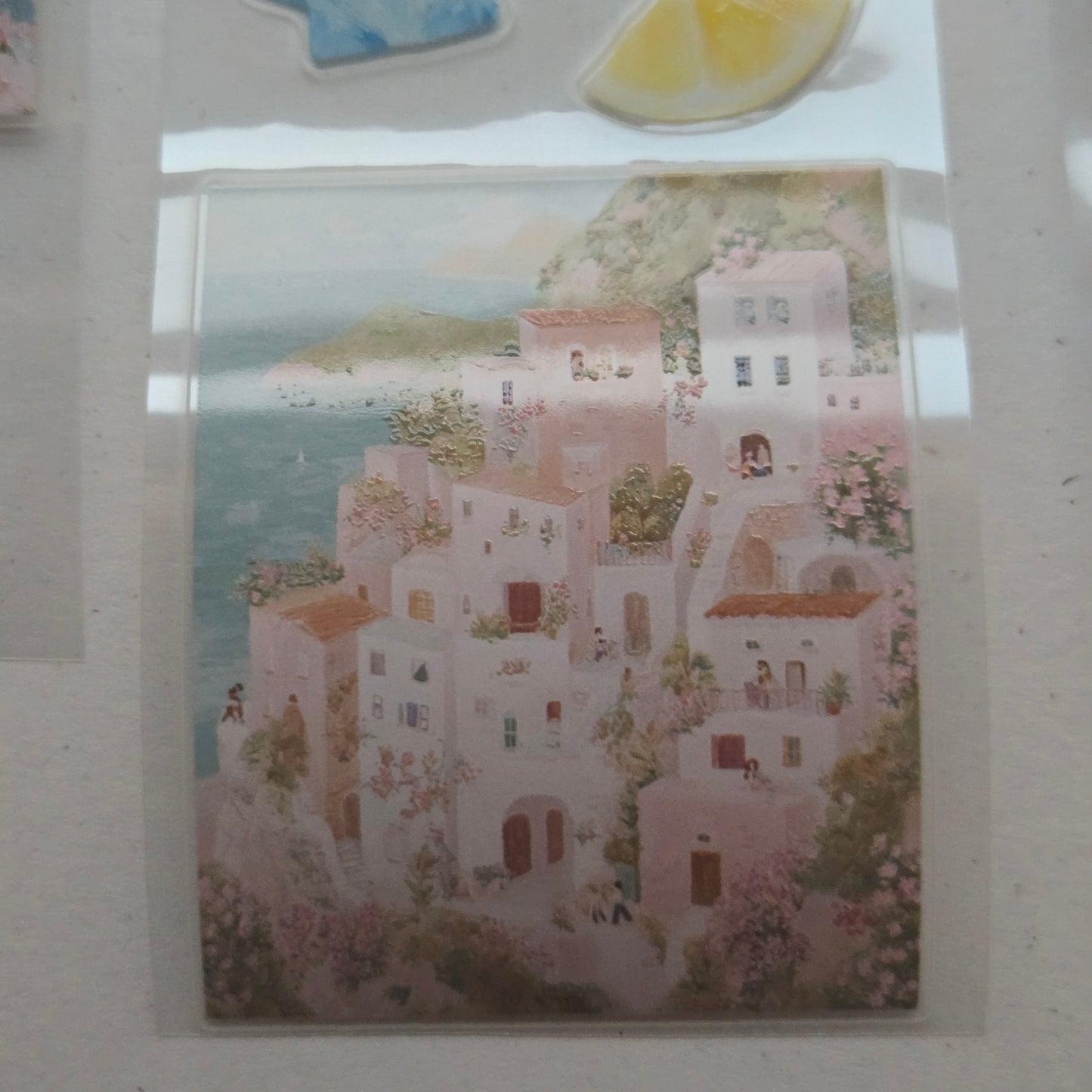 London Gifties Mediterranean Coastal Holiday Time 6cm Wide Kiss Cut Ink PET Tape