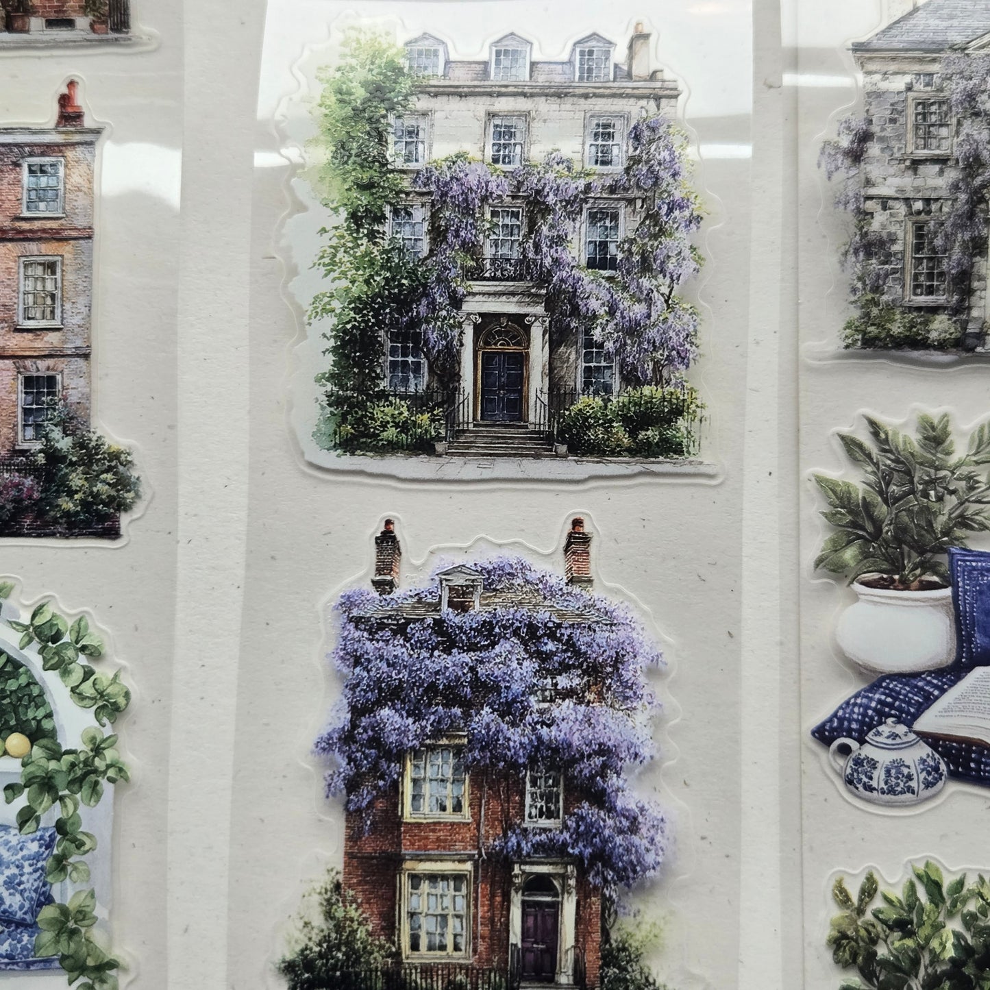 London Gifties London Townhouse Reading Nooks 6cm Wide Kiss Cut Ink PET Tape