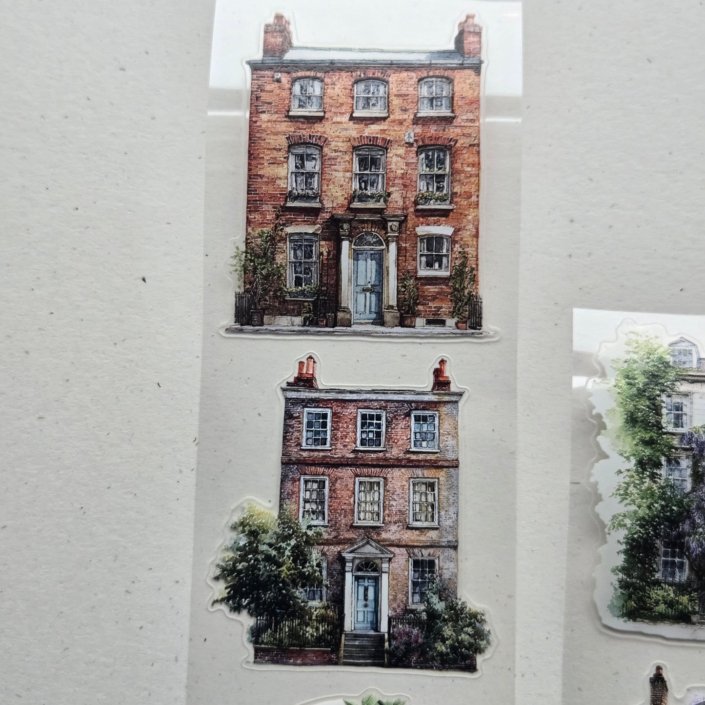London Gifties London Townhouse Reading Nooks 6cm Wide Kiss Cut Ink PET Tape