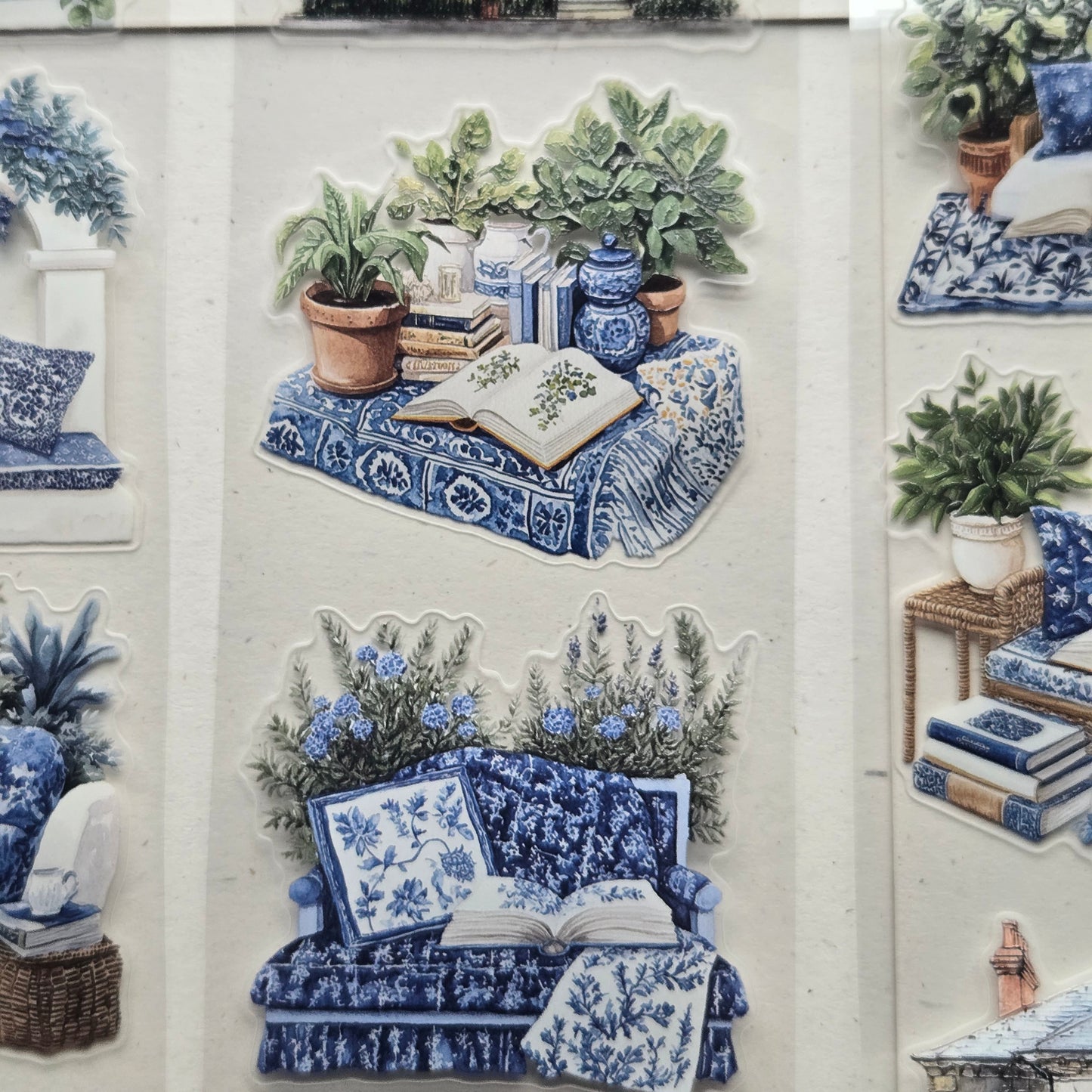 London Gifties London Townhouse Reading Nooks 6cm Wide Kiss Cut Ink PET Tape