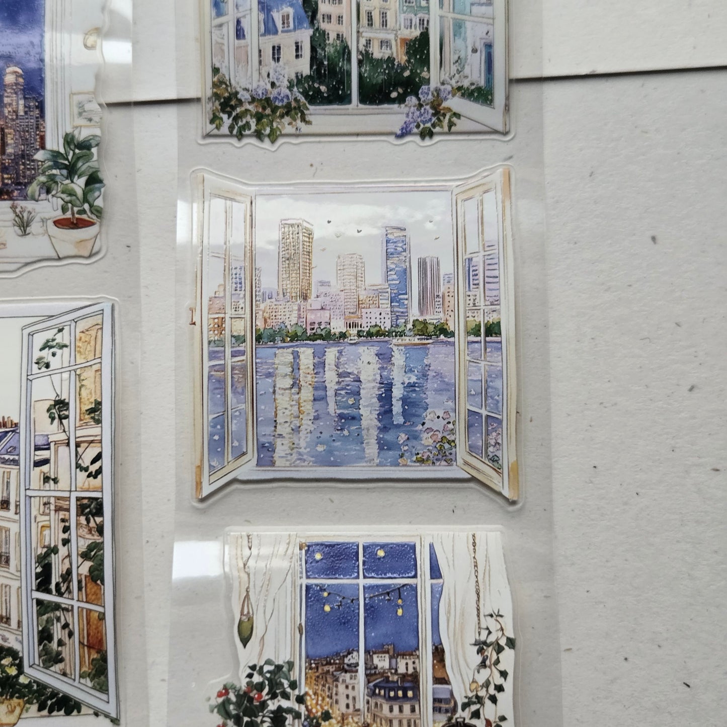 London Gifties Relaxing By The Holiday Windows 6cm Wide Kiss Cut Ink PET Tape