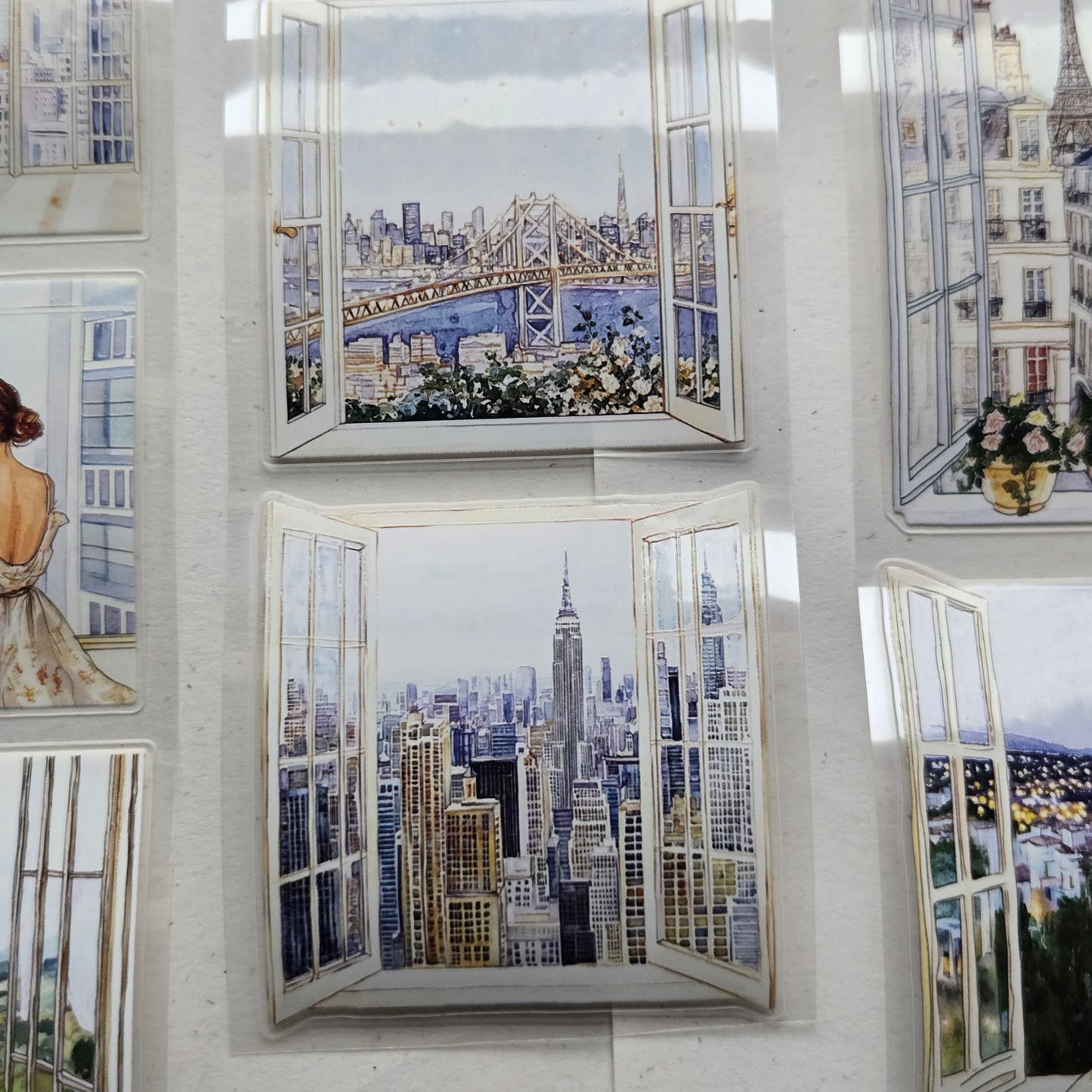 London Gifties Relaxing By The Holiday Windows 6cm Wide Kiss Cut Ink PET Tape