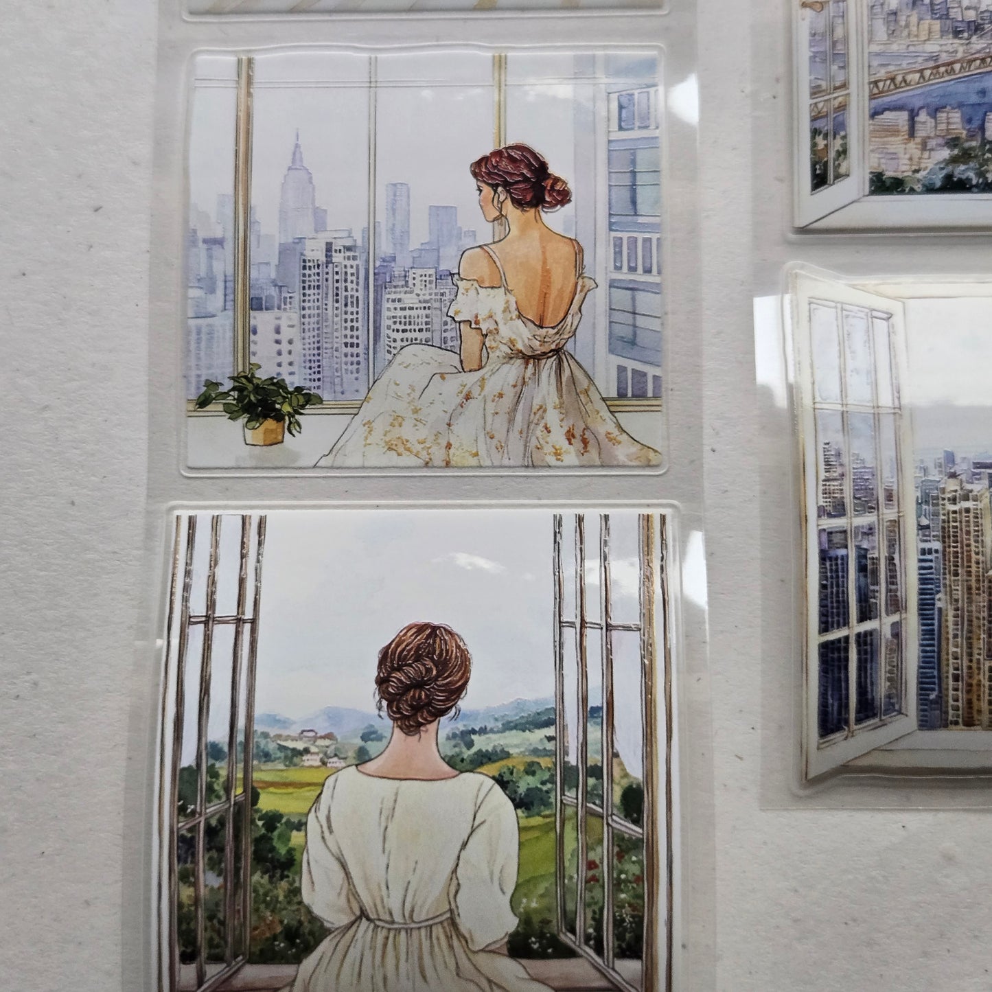 London Gifties Relaxing By The Holiday Windows 6cm Wide Kiss Cut Ink PET Tape
