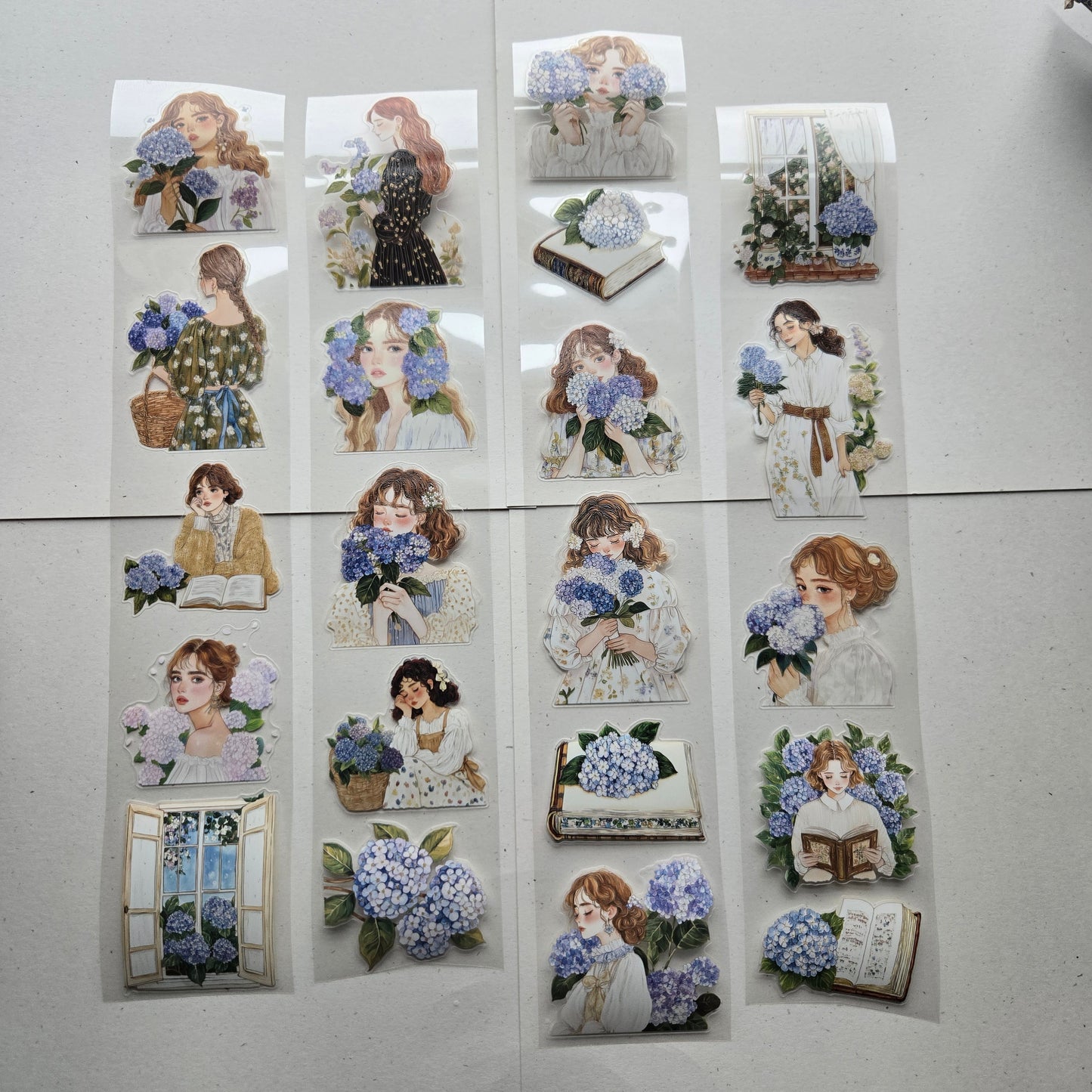 London Gifties Lost In The Scent Of Hydrangea 6cm Wide Kiss Cut Ink PET Tape