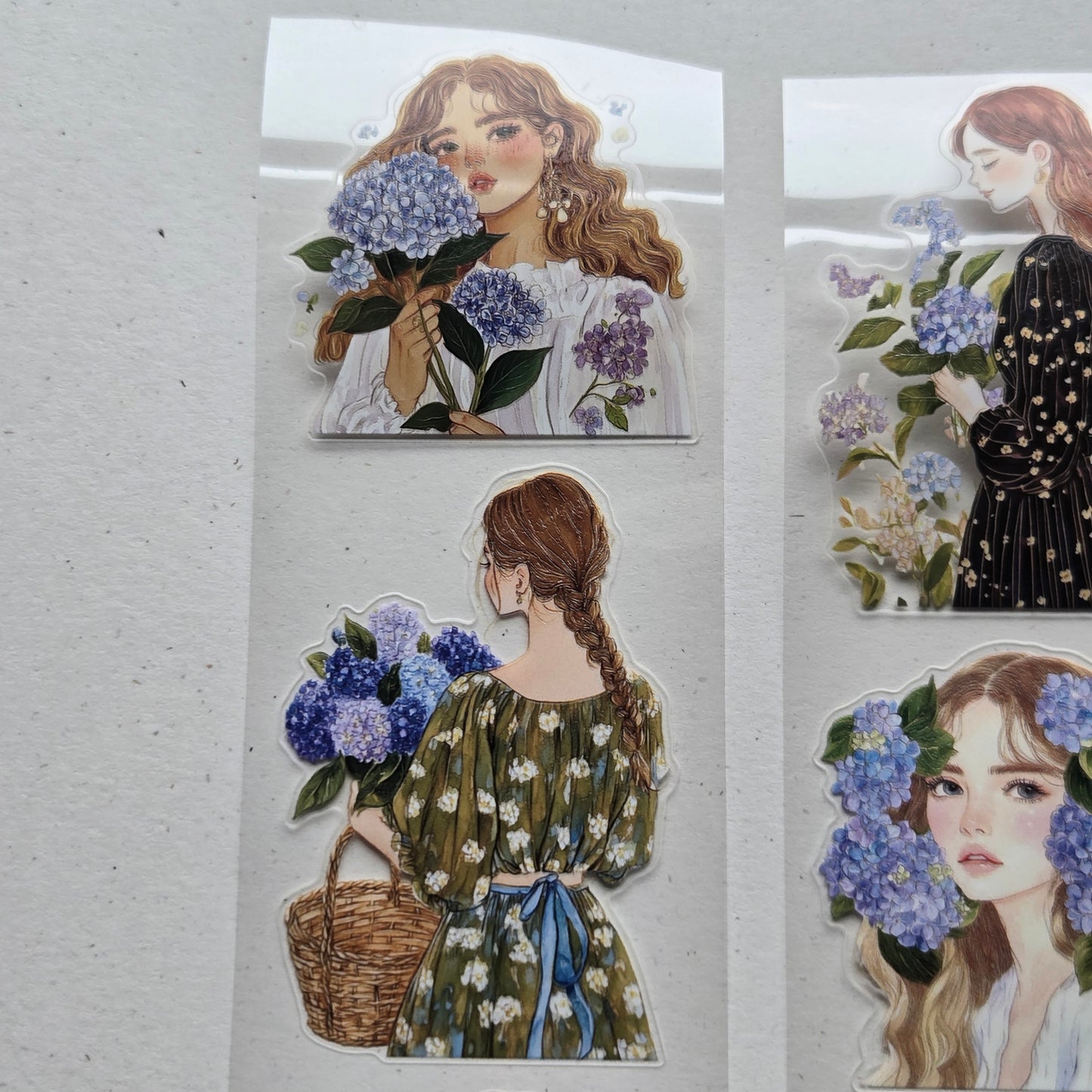 London Gifties Lost In The Scent Of Hydrangea 6cm Wide Kiss Cut Ink PET Tape