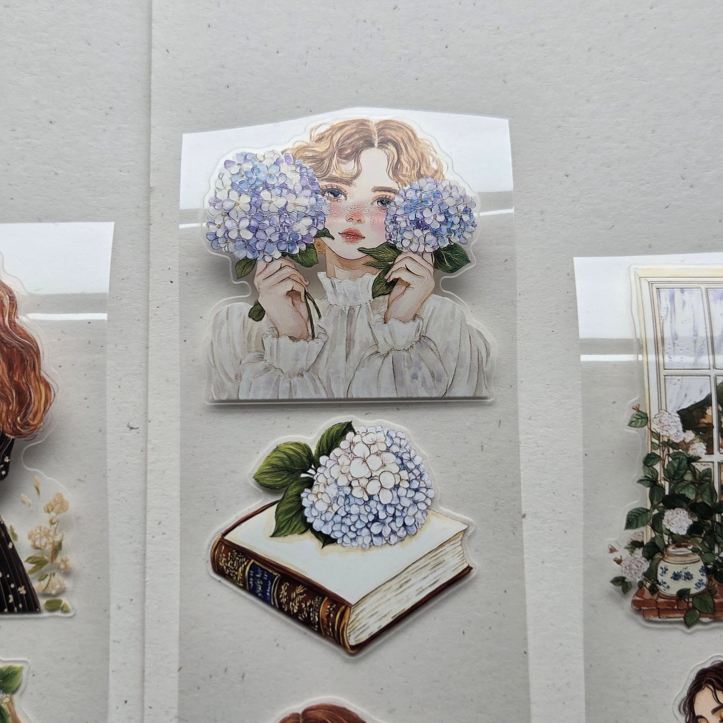 London Gifties Lost In The Scent Of Hydrangea 6cm Wide Kiss Cut Ink PET Tape