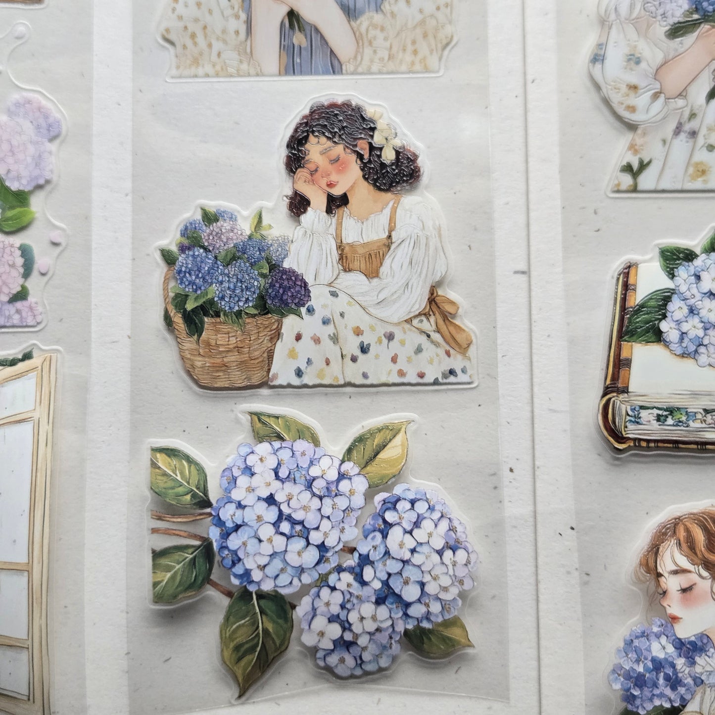 London Gifties Lost In The Scent Of Hydrangea 6cm Wide Kiss Cut Ink PET Tape