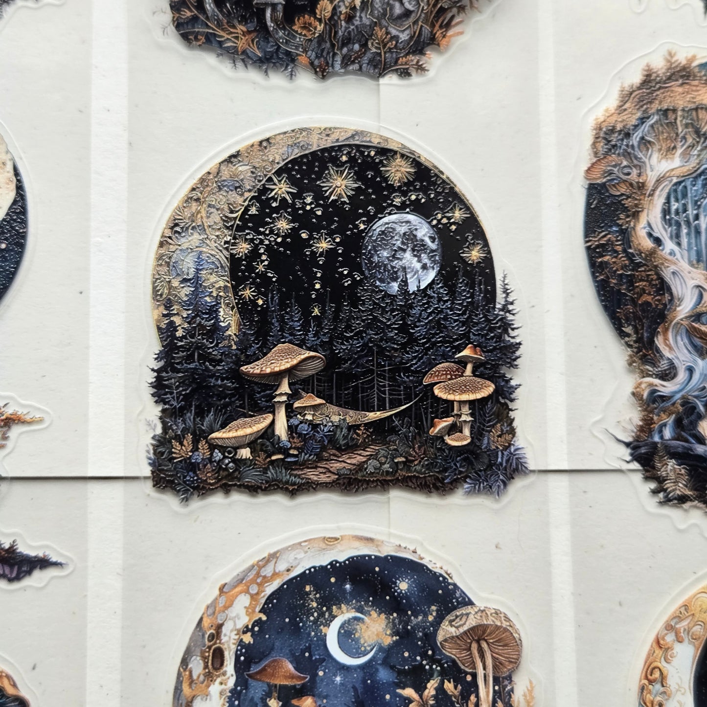 London Gifties Moonlit Mushroom Forest 6cm kiss cut PET tape