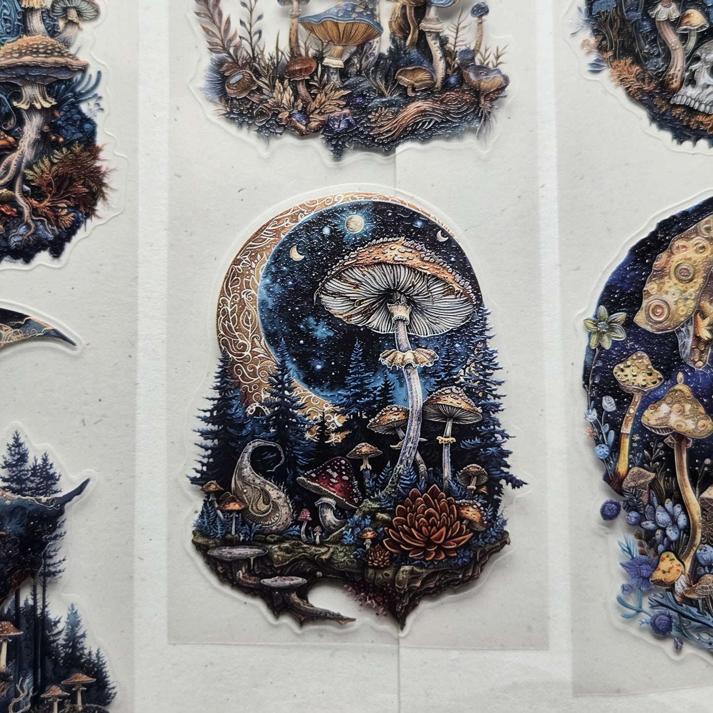 London Gifties Moonlit Mushroom Forest 6cm kiss cut PET tape