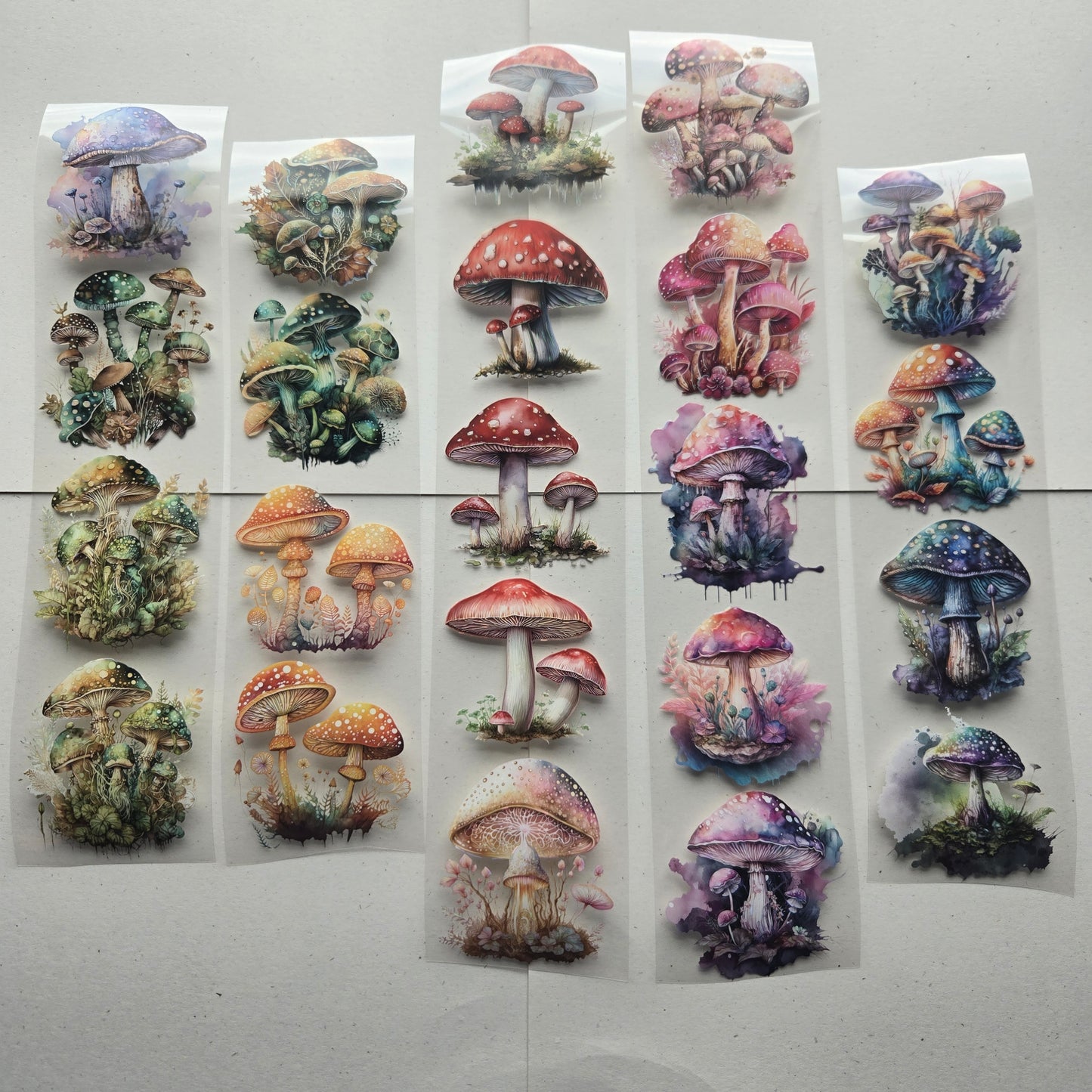 London Gifties A Mushroom Rainbow 6cm Wide Kiss Cut Ink PET Tape