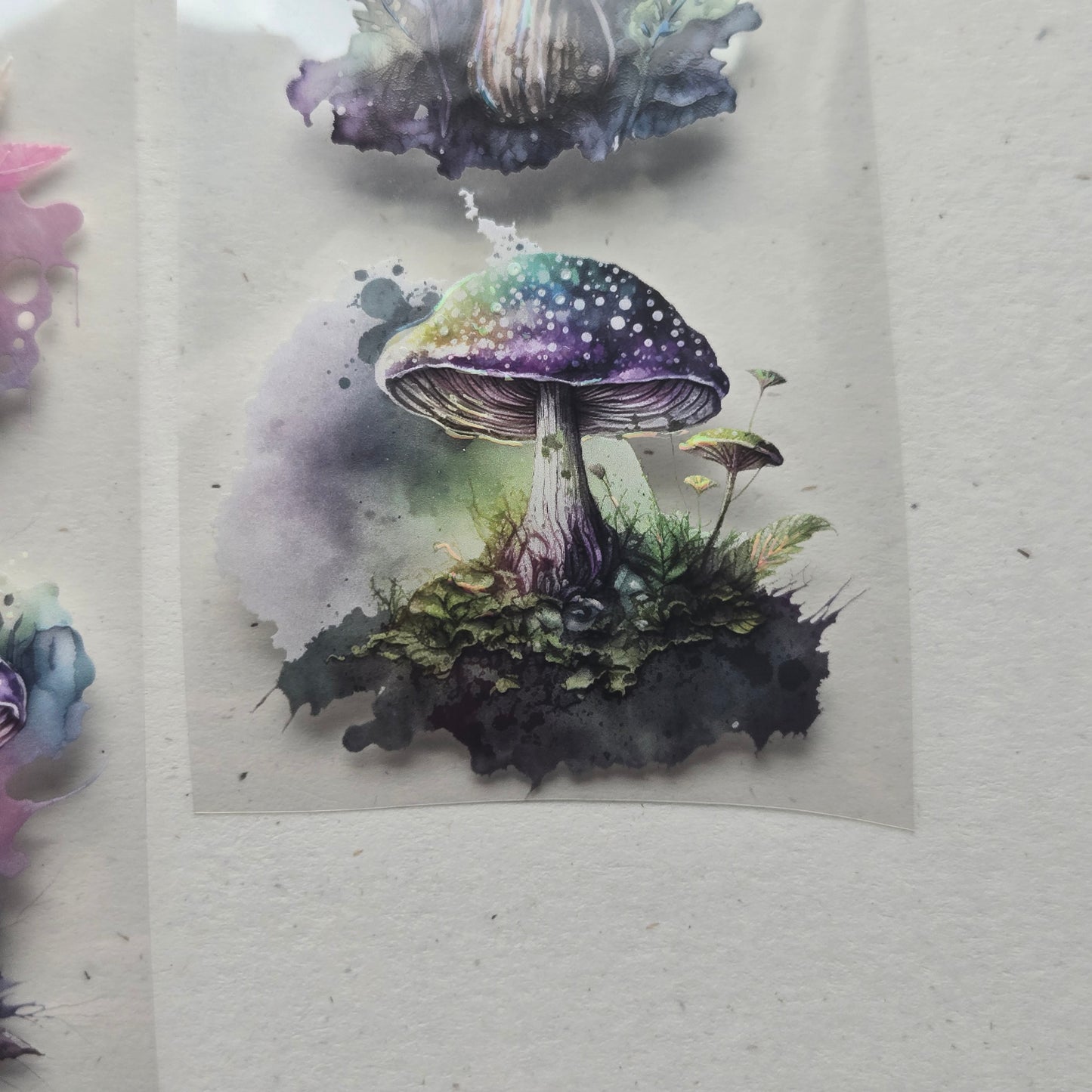 London Gifties A Mushroom Rainbow 6cm Wide Kiss Cut Ink PET Tape